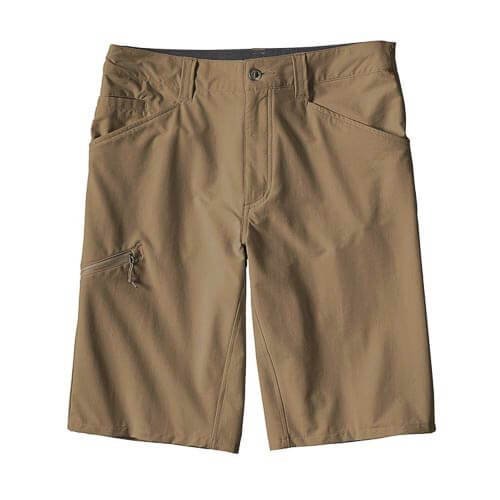 SHORTS: Shorts are great for summer climbing. If you choose shorts, select a pair long enough to stay in place under a harness (mid thigh or longer).