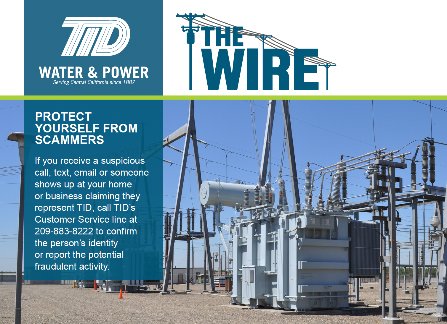 TID community newsletter. Photo courtesy of TID