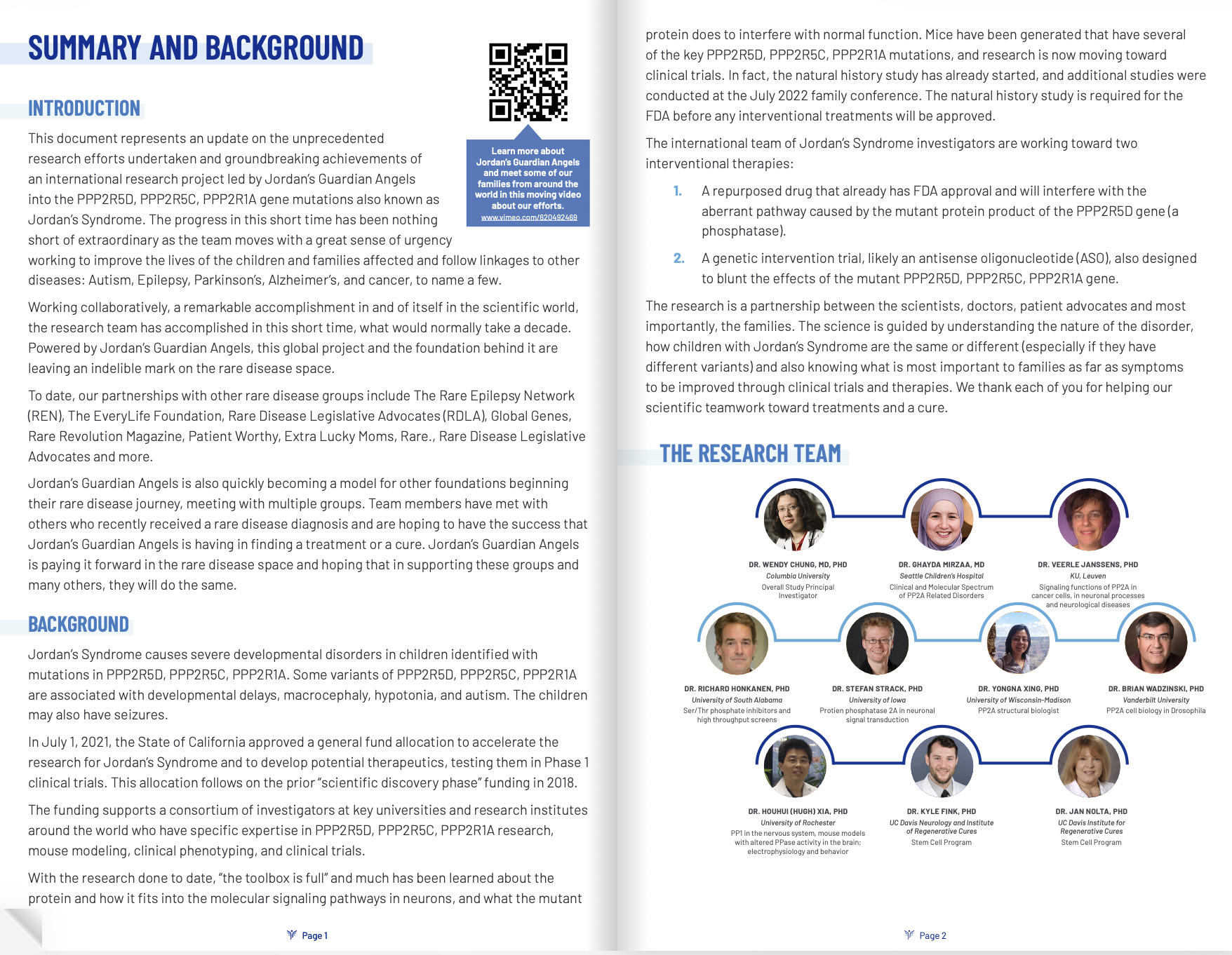 Research Update booklet.  Click here for full document. 