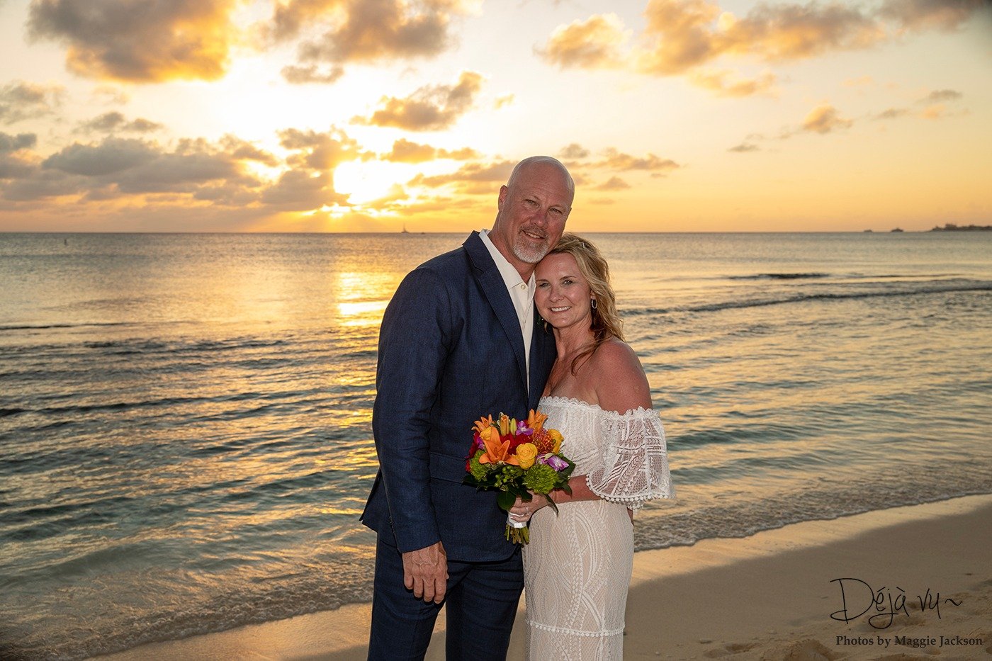 Seven Mile Beach, Grand Cayman, Cayman Islands. All Inclusive Wedding Package. Sunset Wedding.