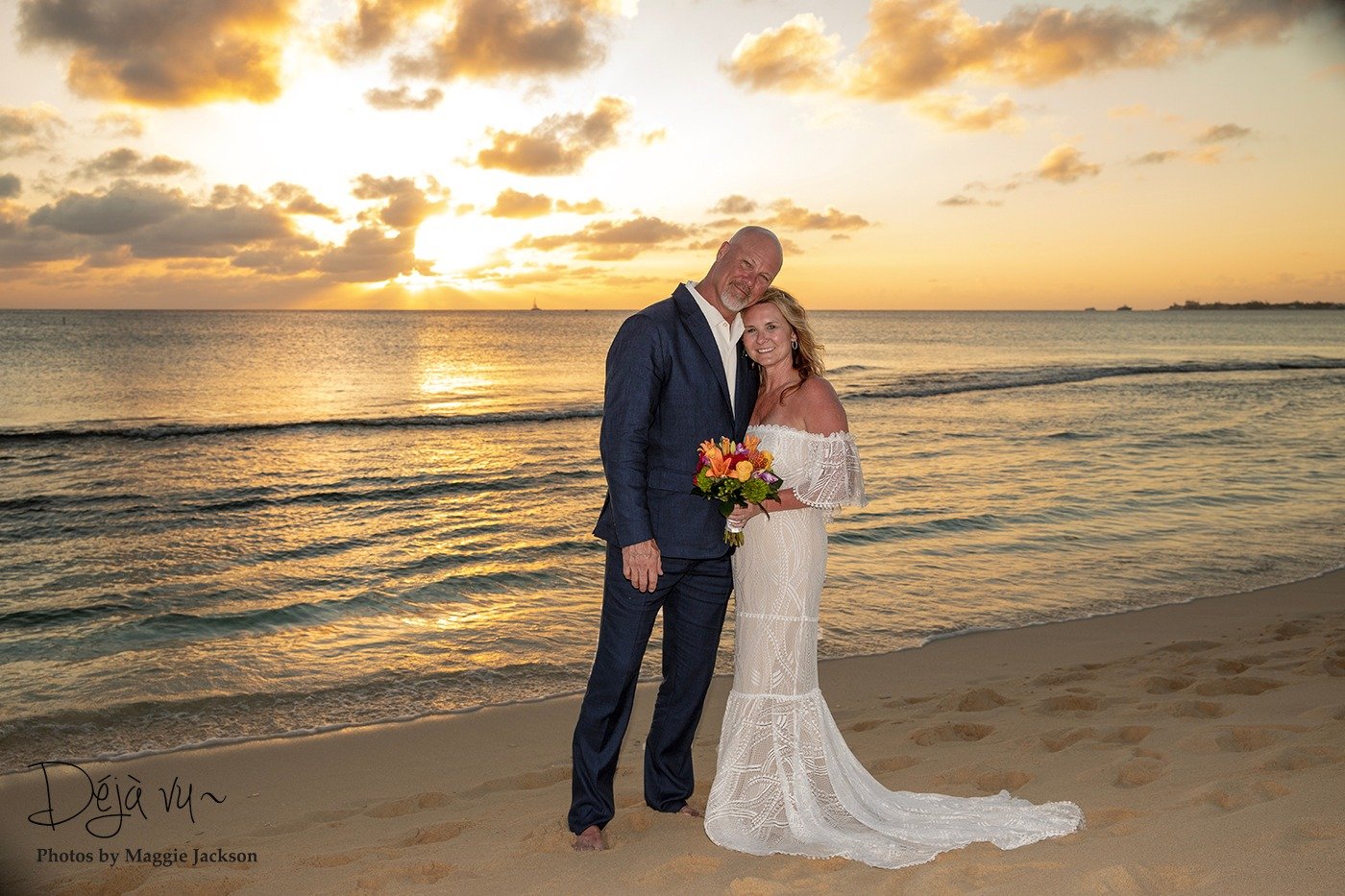 Seven Mile Beach, Grand Cayman, Cayman Islands. All Inclusive Wedding Package. Sunset Wedding.