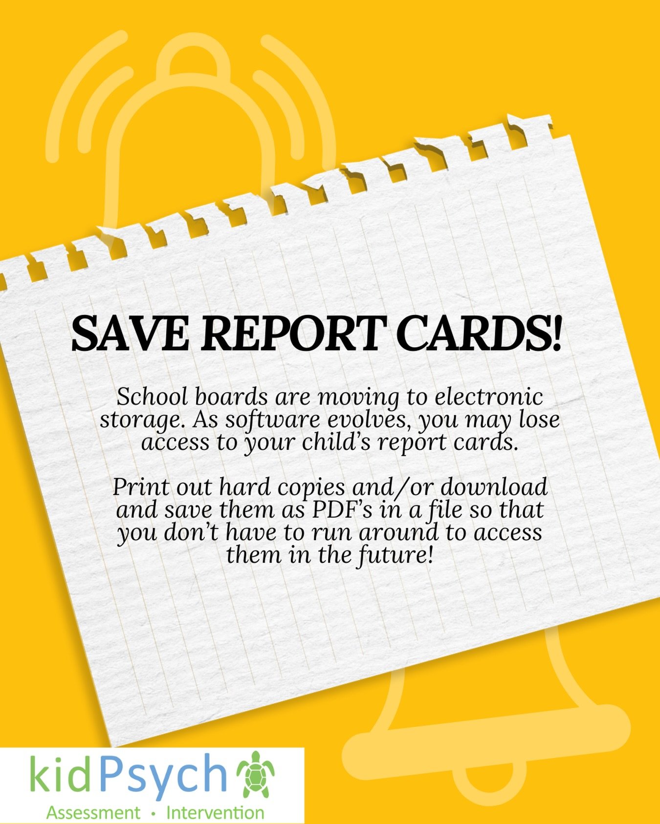 This year more than ever before, I&rsquo;ve had parents unable to access their child&rsquo;s report cards at school. Their comments suggest that report cards are now only available electronically, and they are not saved indefinitely on school servers