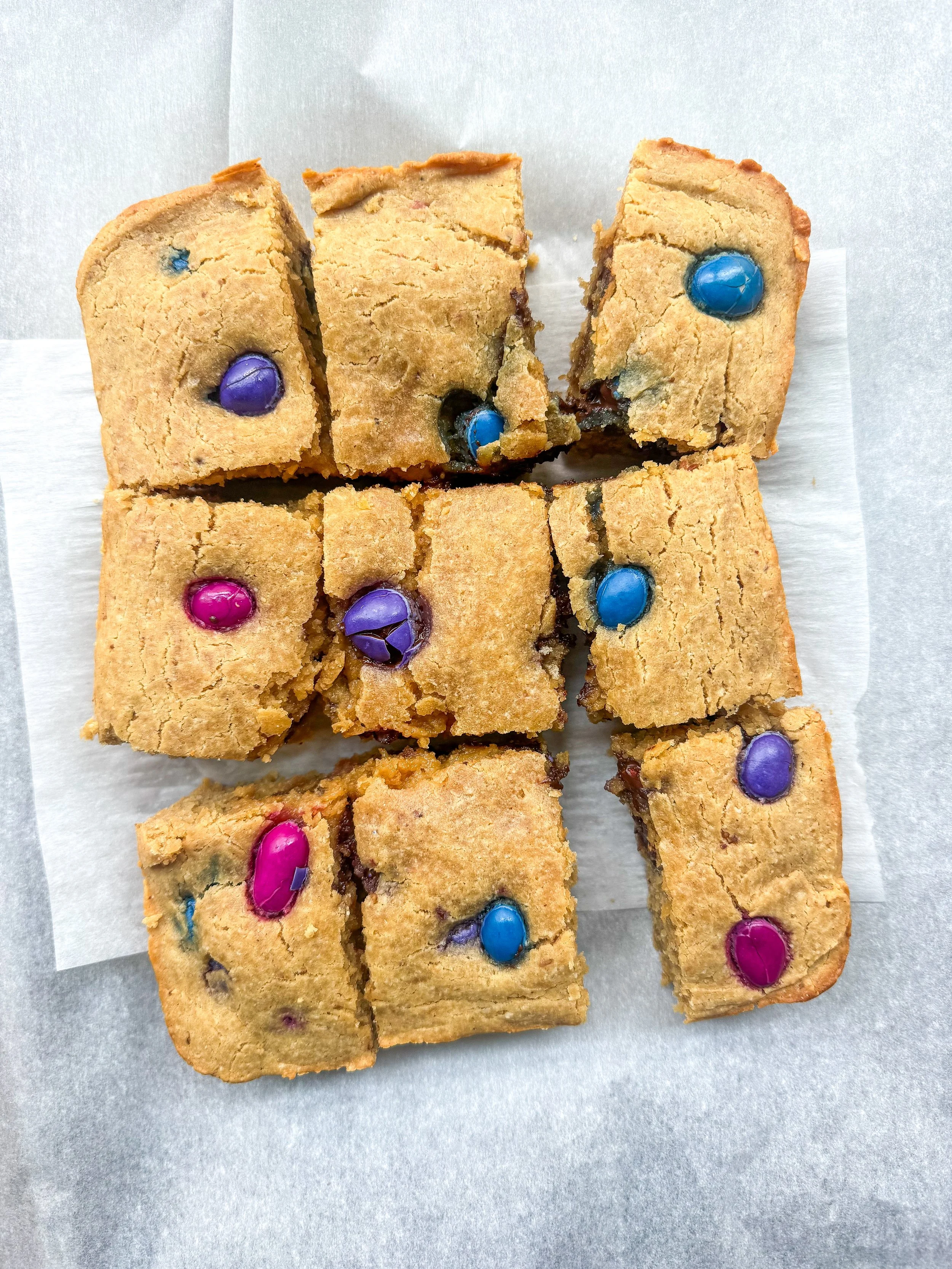Peanut Butter Blondie Bars