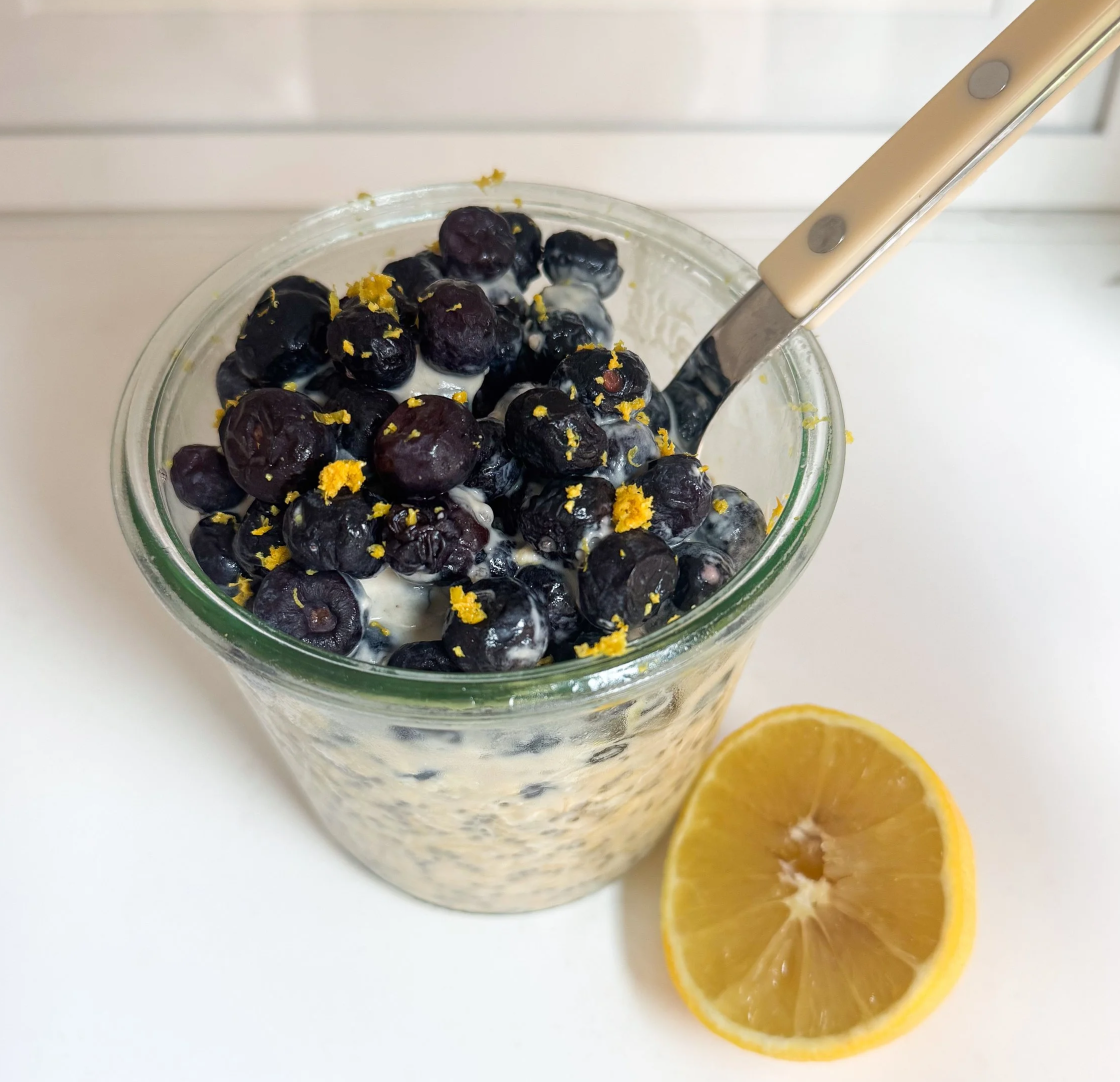 Lemon Blueberry Overnight Oats