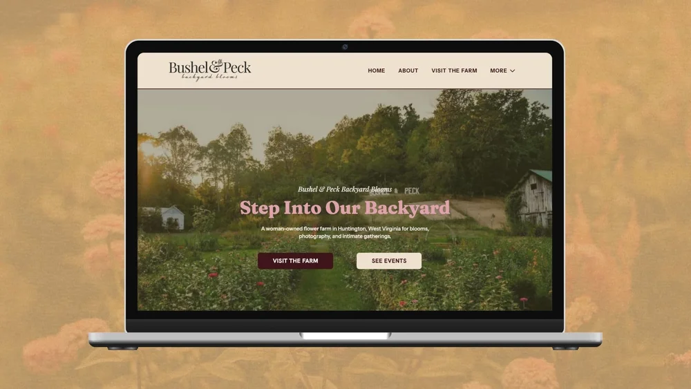 Bushel and Peck Backyard Blooms website