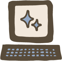 Paxton Creative Co Illustrated Computer