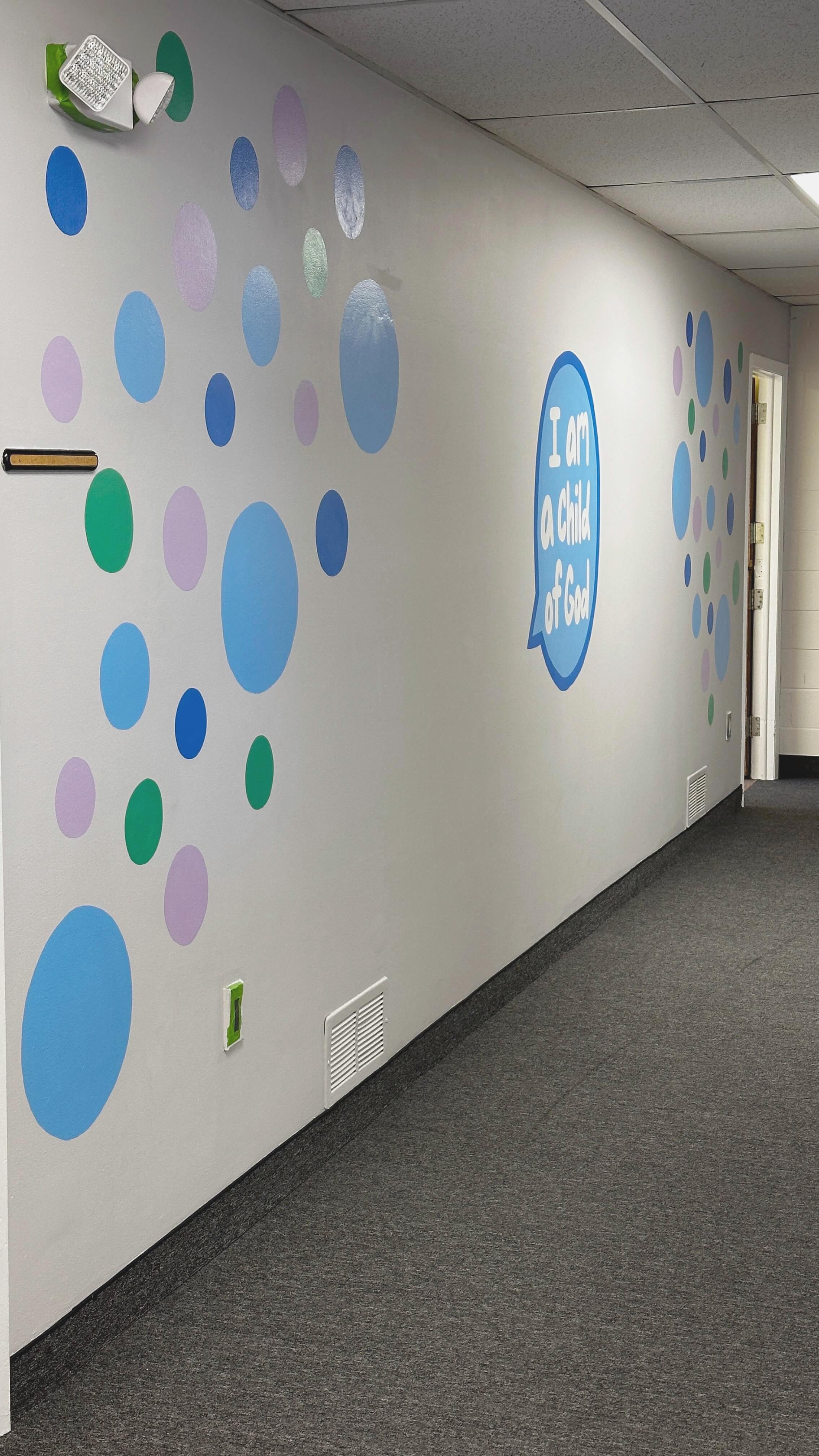 Nesconset Kids Christian Church Mural Wall Art by Paxton Creative Co