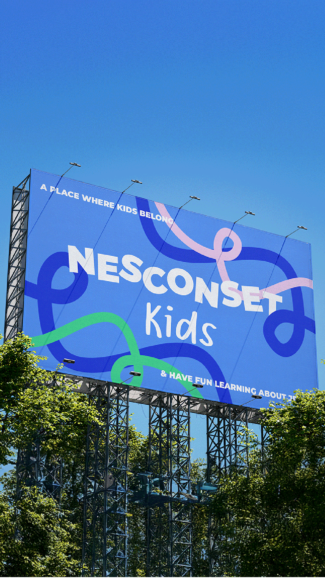 Nesconset Kids Billboard Mockup Kids Ministry Christian Church Branding Logo