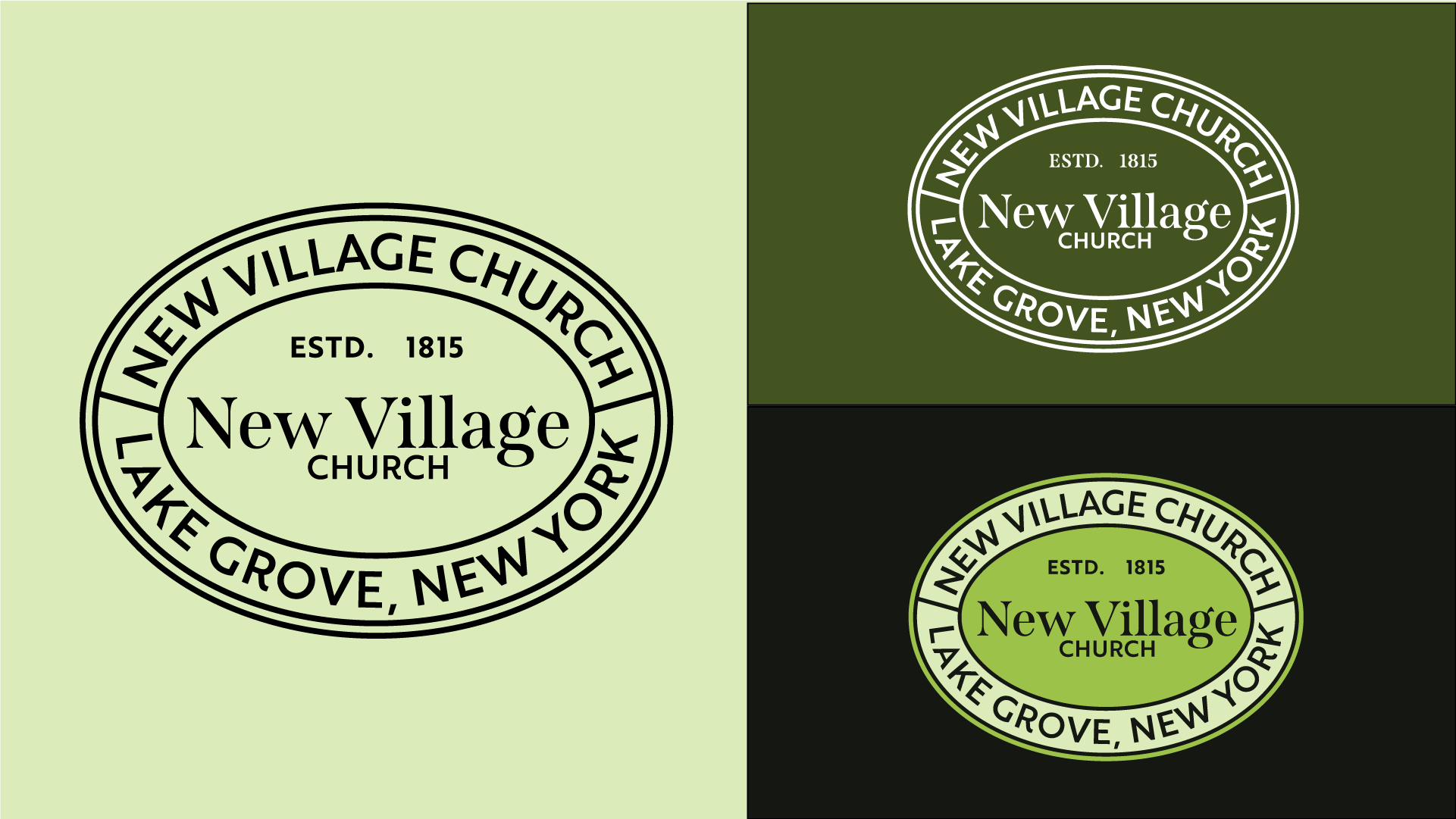 New Village Church Branding Badge