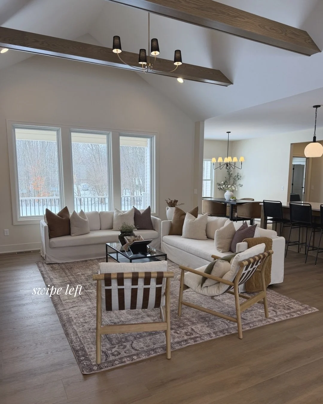 What begins as a walkthrough of a new construction home becomes a series of intentional staging decisions that shape how the space is experienced.

This isn&rsquo;t about filling rooms.
It&rsquo;s about proportion, balance, and how the home reads the