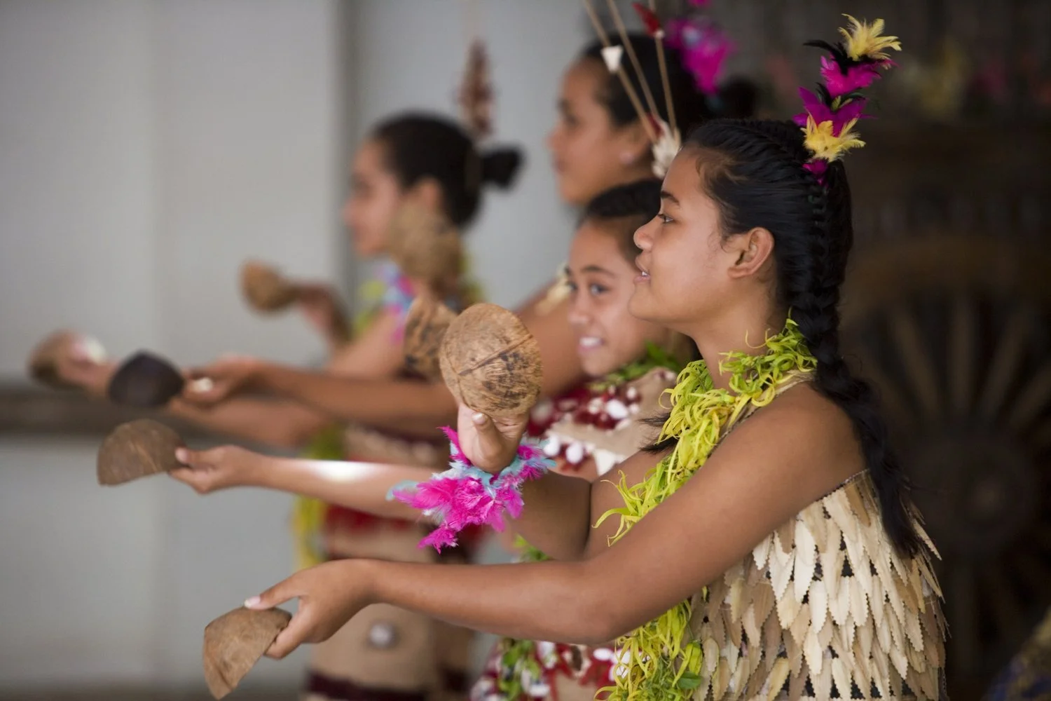 Tongan kids performing traditional Tongan dance