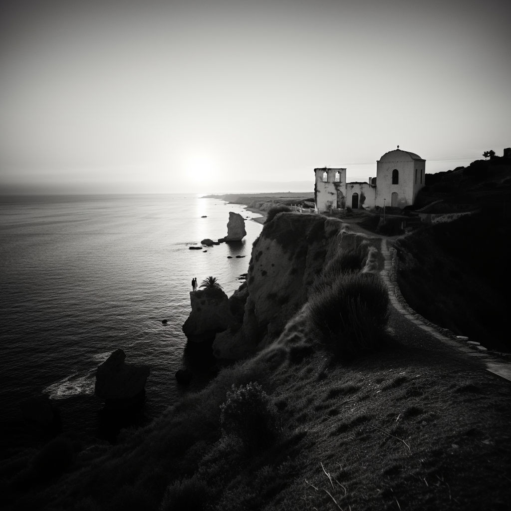 1. bride and groom in a distant Italy coast.png