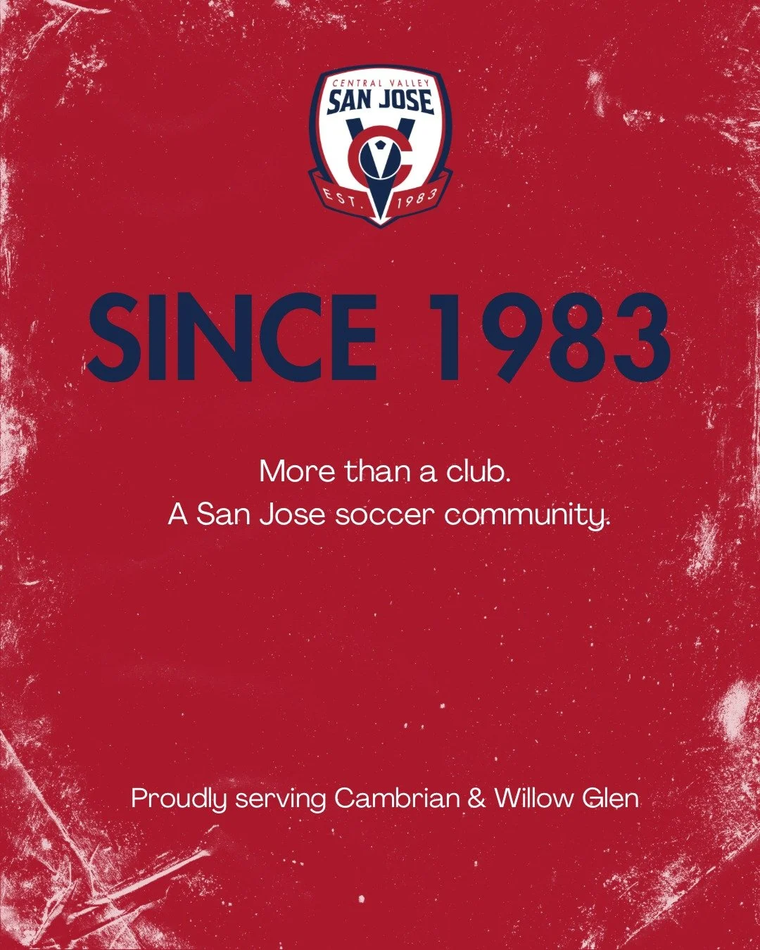 Since 1983, CV San Jose has been more than just a collection of teams.

We&rsquo;re a soccer community built on connection, development, and a shared love for the game. From our youngest players to our competitive teams, everything we do is rooted ri
