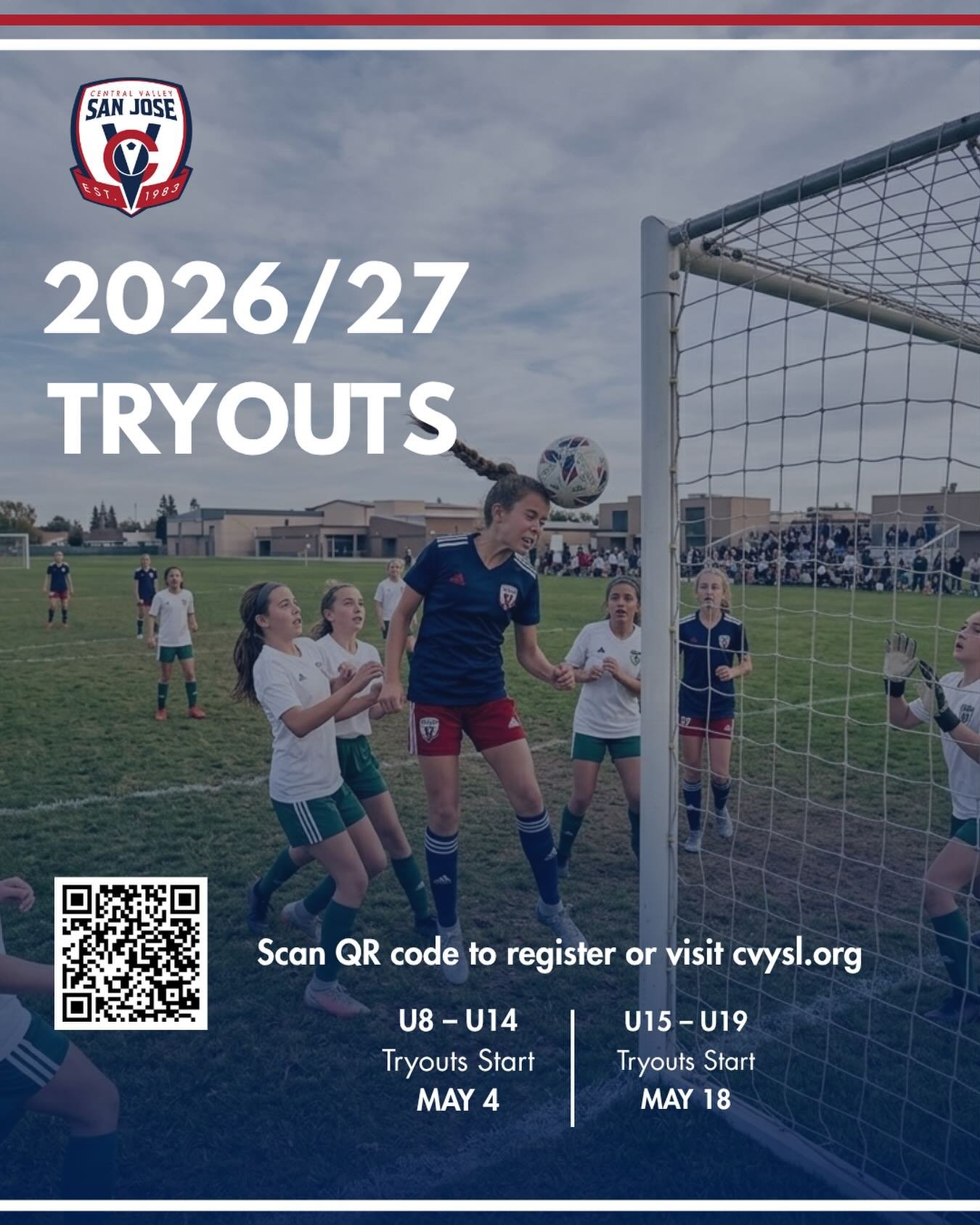 2026/27 Tryouts are here.

At Central Valley San Jose, we&rsquo;re building more than teams, we&rsquo;re building a community where players grow together, compete together, and develop year after year.

Our approach is centered on long-term developme