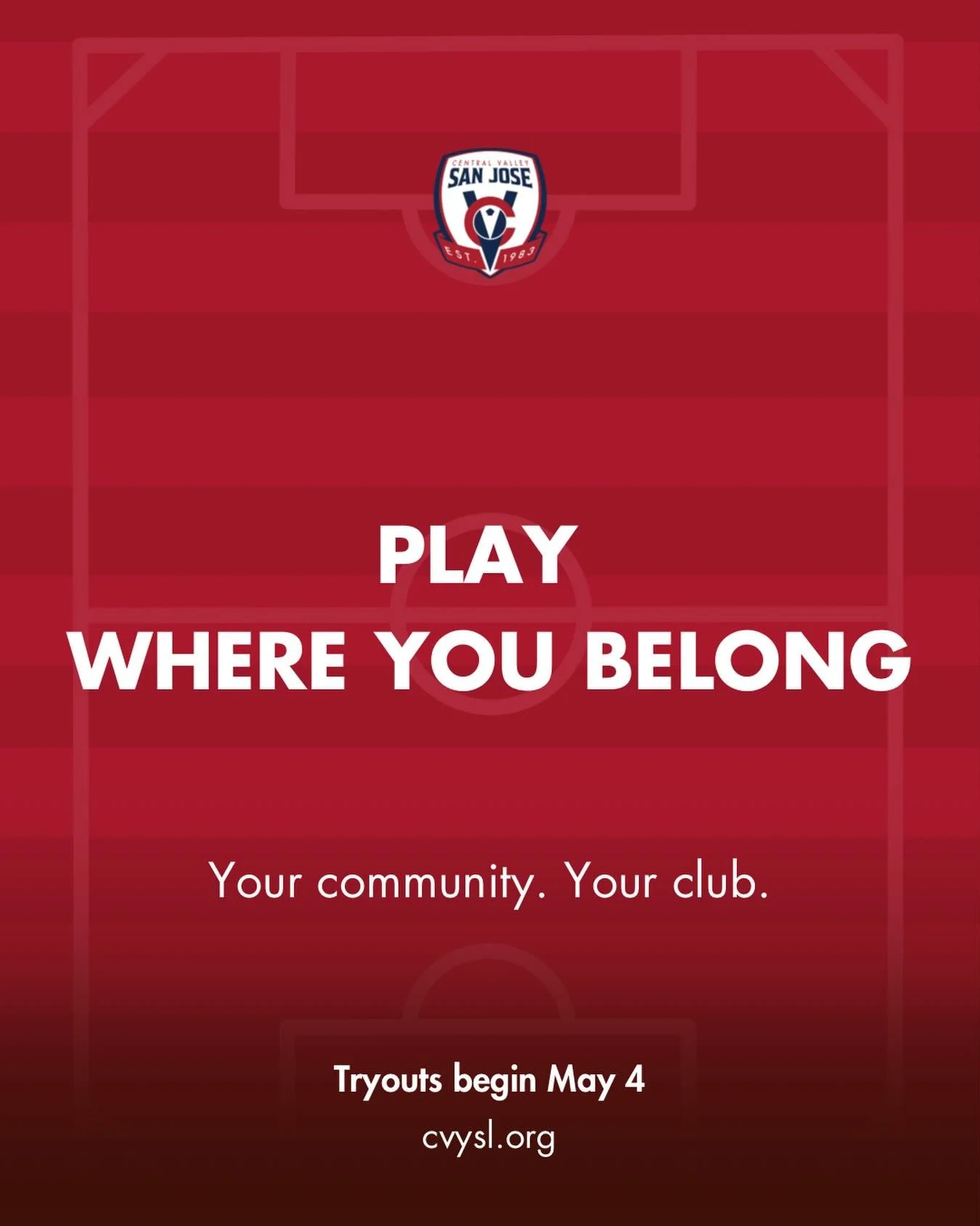 Play where you belong.

At CV San Jose, soccer is more than just the game. It&rsquo;s about being part of something close to home. A community where players grow together, build confidence, and develop a true love for the game.

From Cambrian to Will