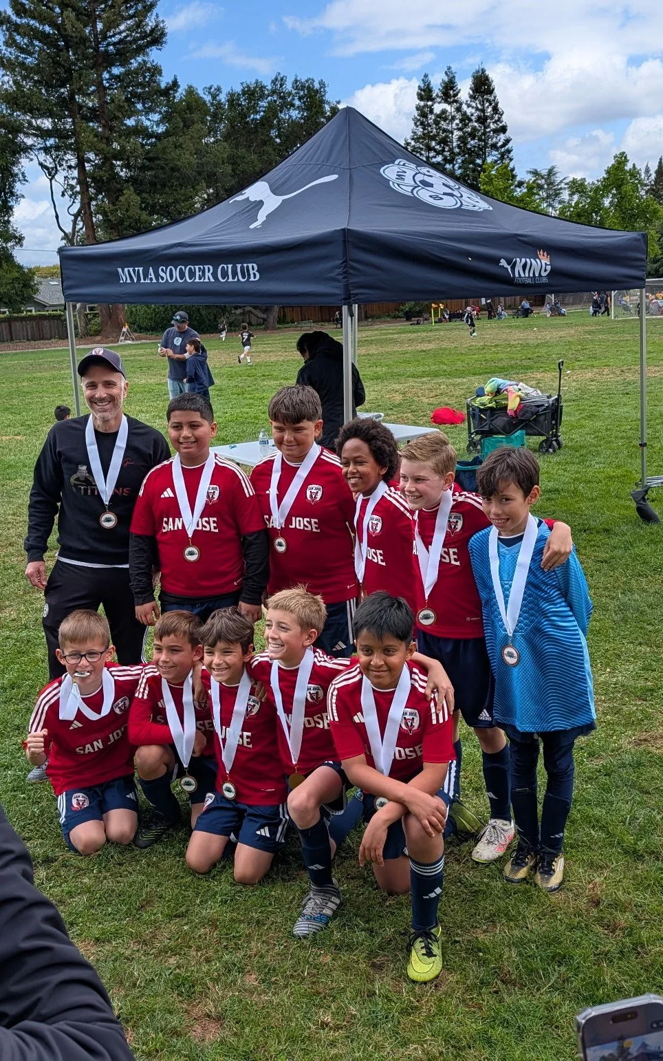 Big weekend for the Central Valley San Jose 16B Titans at the MVLA Spring Cup &mdash; finishing 3rd out of 10 teams and closing the tournament with a win over Clovis Crossfire in the 3rd‑place match. 

After winning the MVLA Spring Cup last year, the