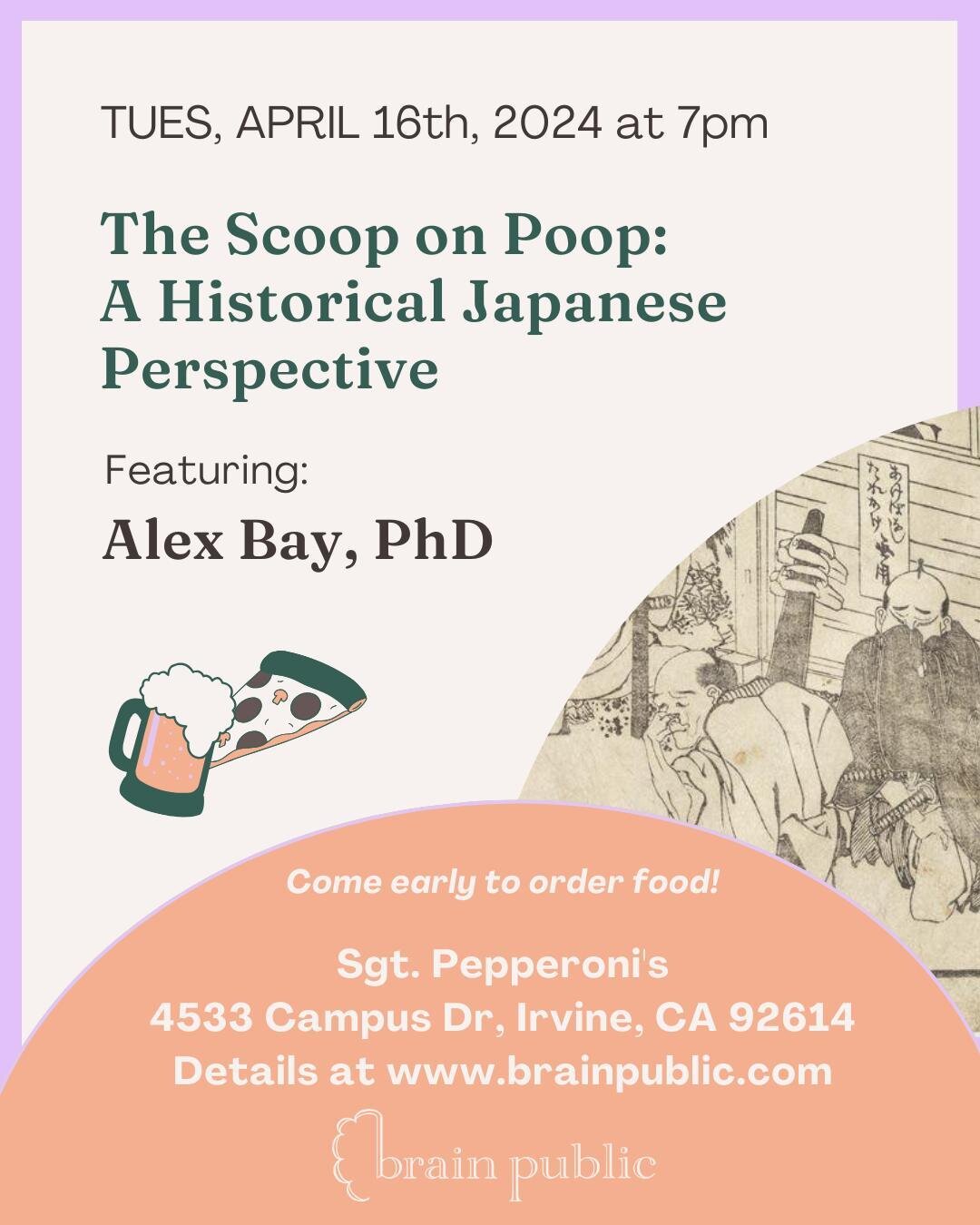 🧠 Come join us on Tuesday, April 26th for a very fun event about a very taboo subject 💩 ⁠Link in Bio.⁠
⁠
If you've played Oregon Trail, you're no stranger to oral-fecal route diseases. Diseases like cholera have ended many good runs, and many many 