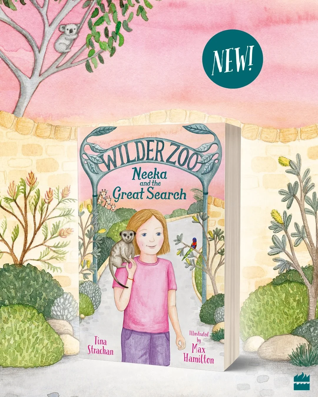 ➡️SWIPE for a sneak peak at some of the gorgeous illustrations in the new Wilder Zoo book, NEEKA AND THE GREAT SEARCH brought to life by the absolutely brilliant @mhdesignillustration 🐨

Join Neeka and her wild animal family on her last adventure at