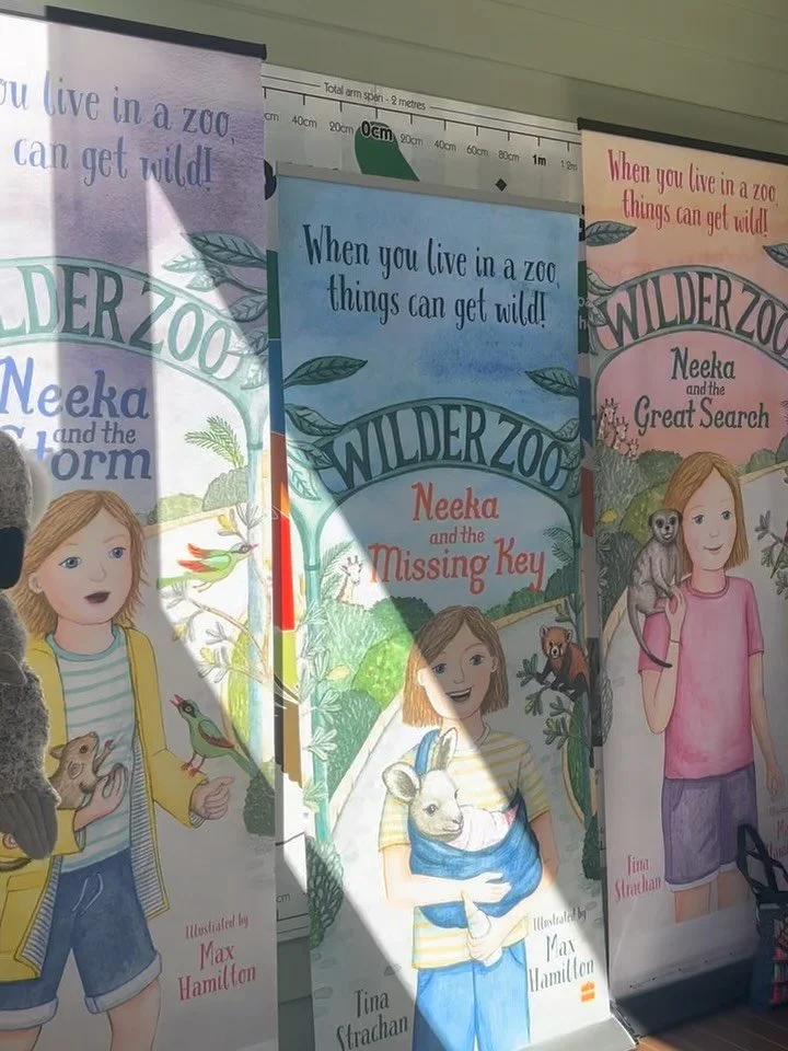A snippet from the book launch for NEEKA AND THE GREAT SEARCH, Book 3 in the Wilder Zoo series.
🐨
I was lucky enough to chat with @saraharmstrongwriter  about all things Wilder Zoo, including where the ideas for Neeka&rsquo;s wild adventures come fr