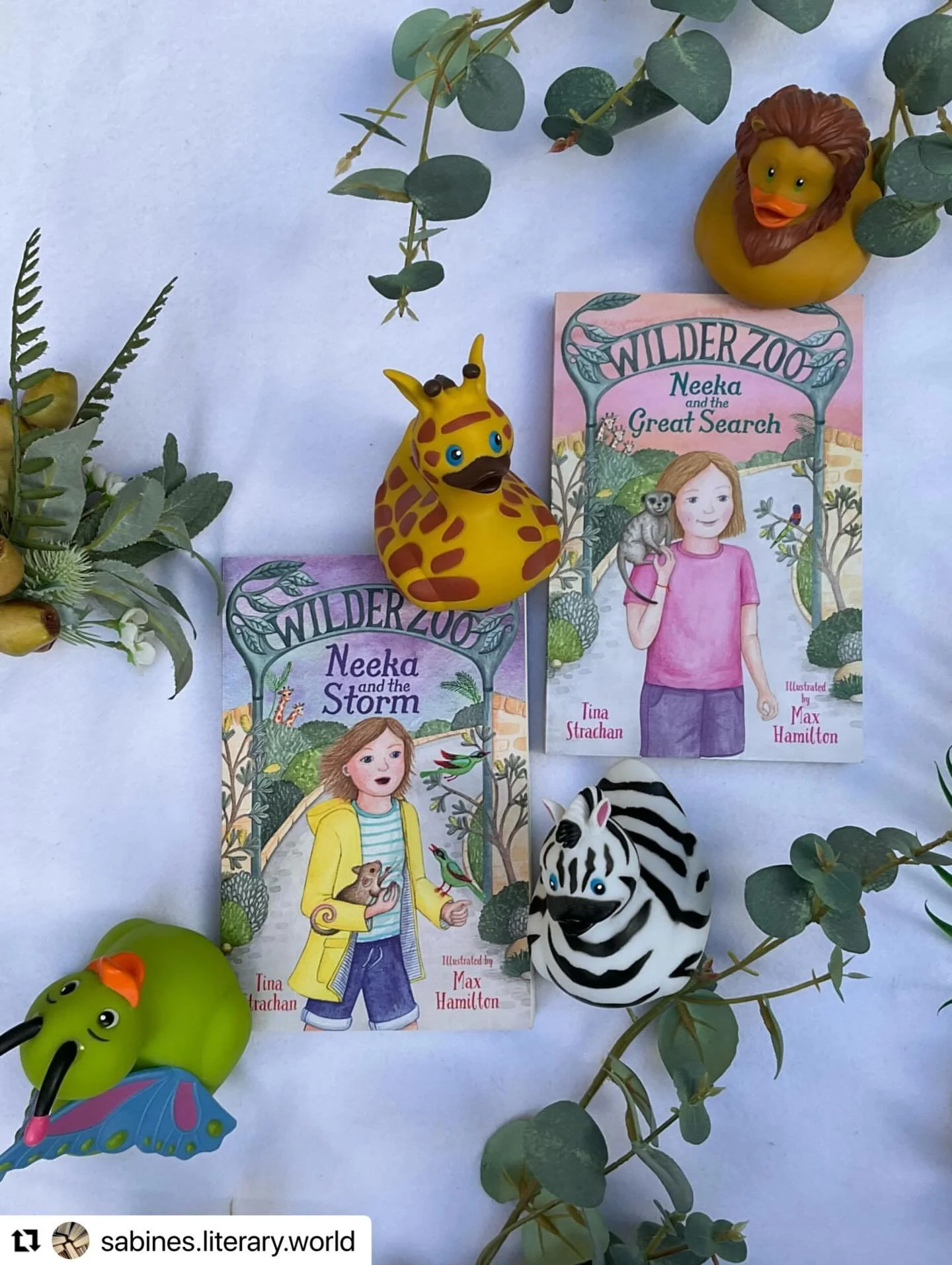 Sharing this gorgeous review of &lsquo;Neeka and the Great Search&rsquo; (Wilder Zoo, Bk 3)! Thank you from  @sabines.literary.world for your beautiful wildlife-themed photos - I&rsquo;m so glad you enjoyed Neeka&rsquo;s wild adventures!

・・・
I got a