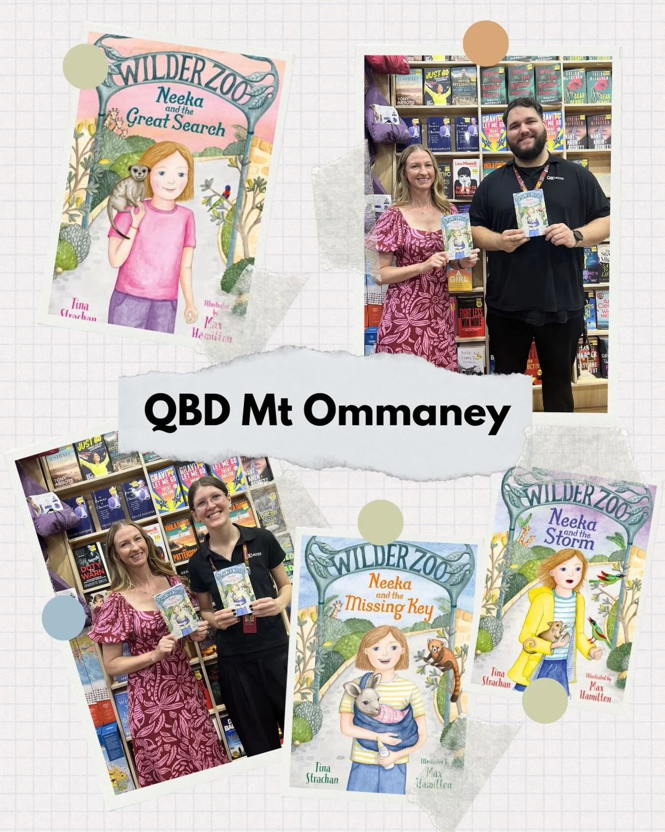 QBD Mt Ommaney - thanks for welcoming me to your wonderful store to sign copies of Wilder Zoo! Go and visit passionate booksellers Shaun and Vivienne and grab a copy!
🦎🦒🐢🦓
@qbdbooks #wilderzoo #qbdmtommaney #signedbooks #middlegradebooks #austral