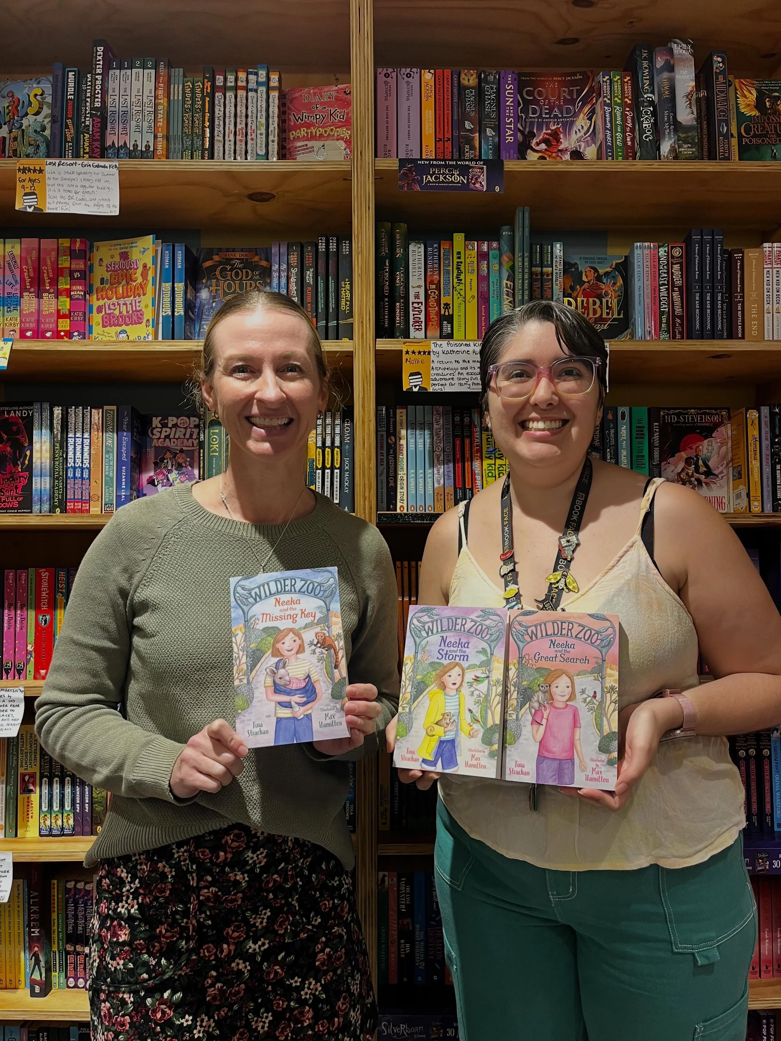 Book Face Pac Fair, you&rsquo;re so awesome! 😎 love this book store and all the wonderful books and bookish gifts and it&rsquo;s glorious kids book nook. And especially love the brilliant staff, like Nat here, who is so passionate about books. You r