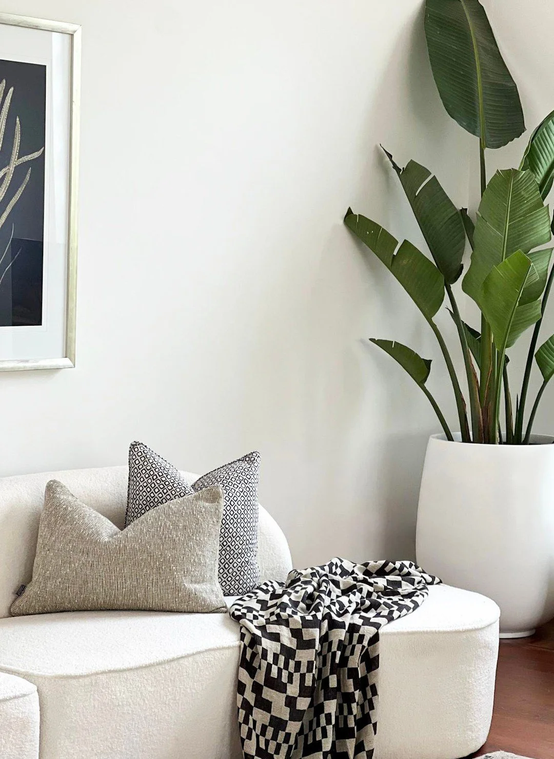 Soft throws. Clean lines. A pop of green.
It&rsquo;s fresh, calm, and designed to connect emotionally with buyers scrolling at lightning speed.