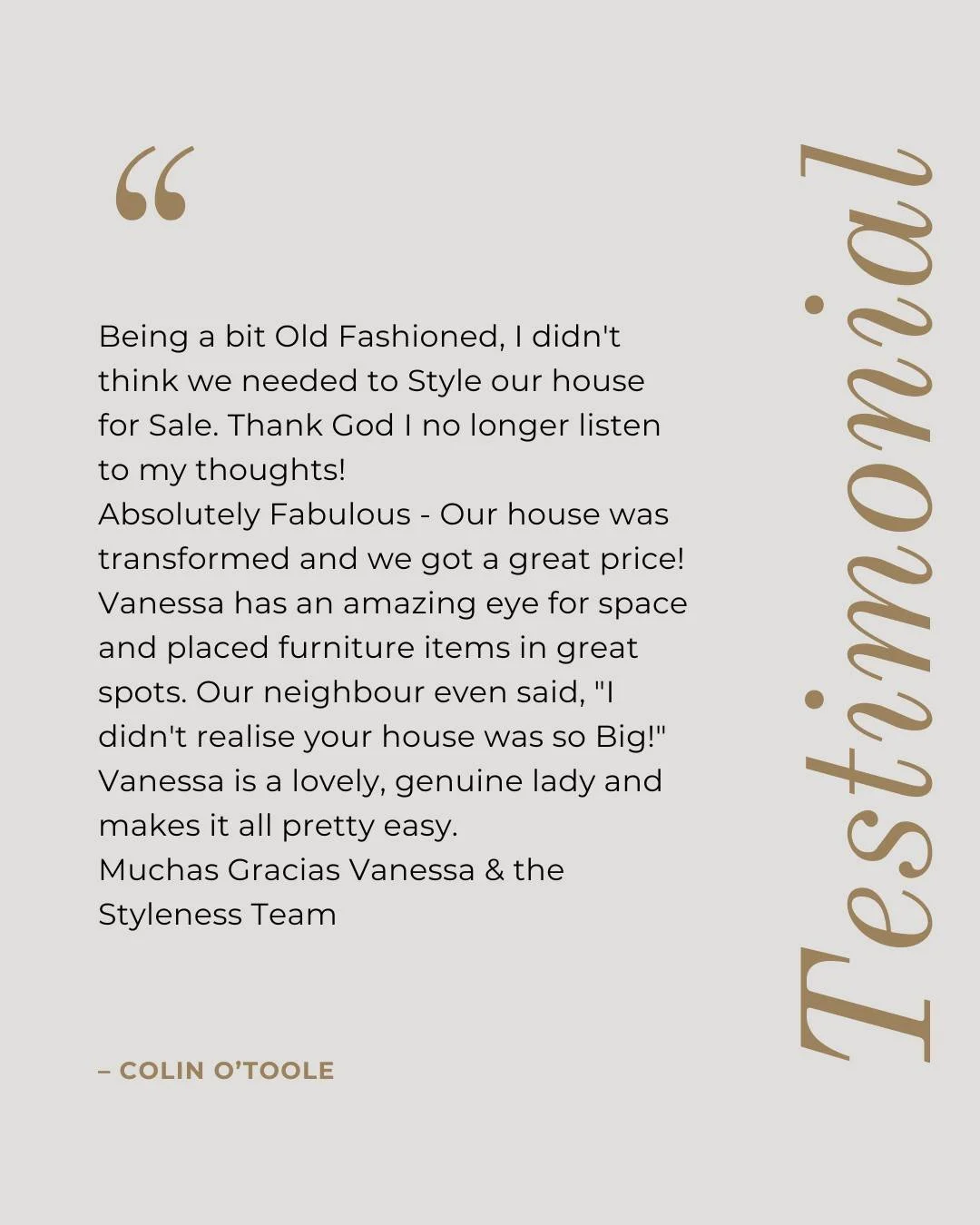 One thing we hear often is how reassuring the process feels.

From first conversation to install day, our role is to make styling feel simple, supported and stress-free. When clients feel confident, the whole journey changes and so does the result.

