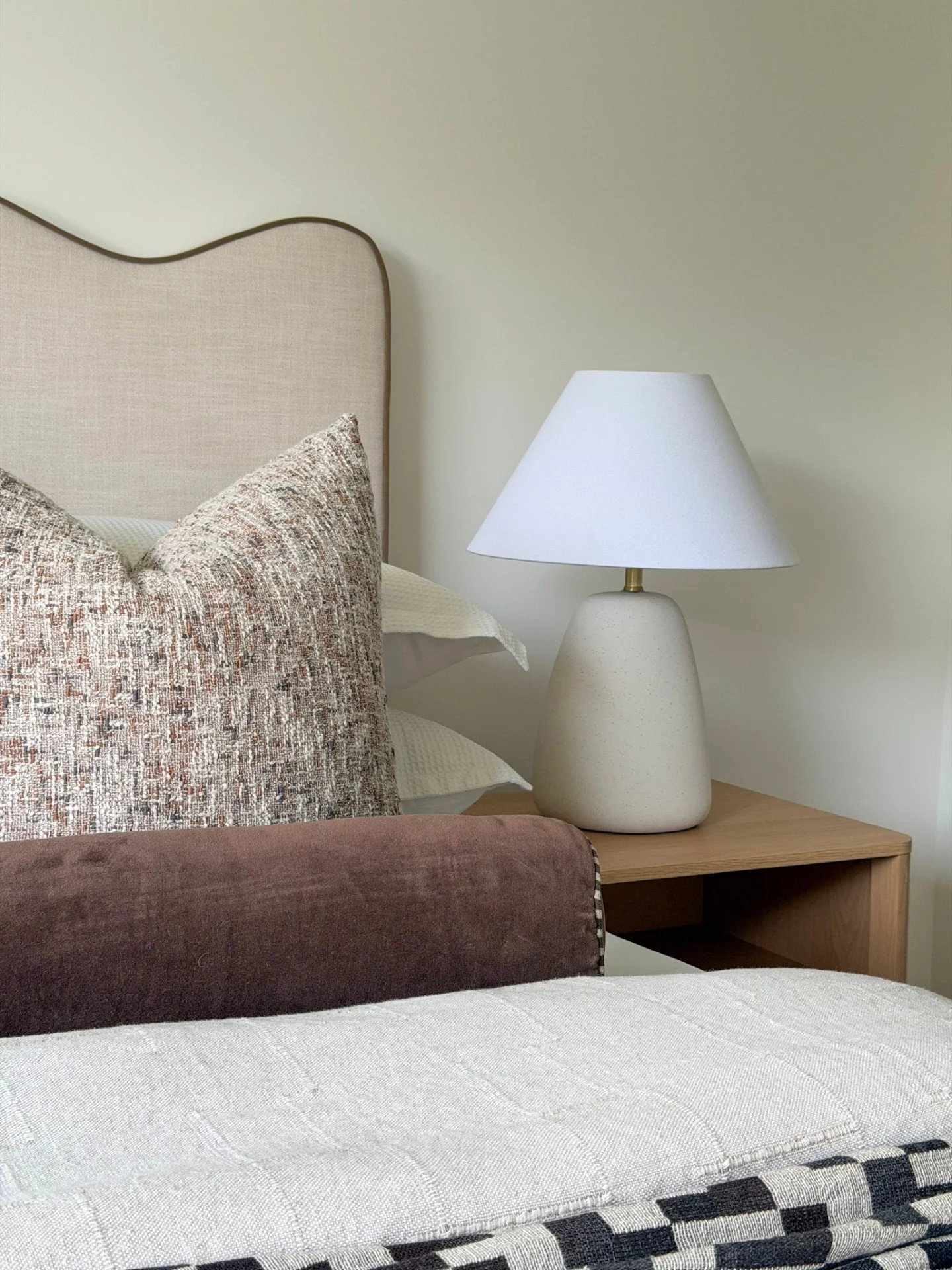 Bedroom details matter, with thoughtfully styled bedside elements that elevate comfort and complete the overall look.