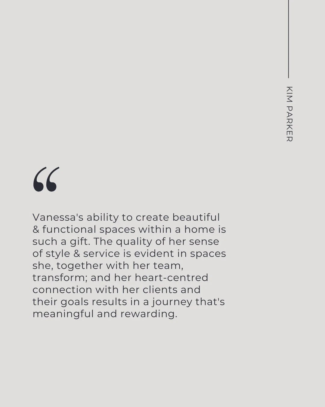 Kind words like these mean so much to our team.​​​​​​​​
​​​​​​​​
Creating spaces that feel both beautiful and functional is always our goal.