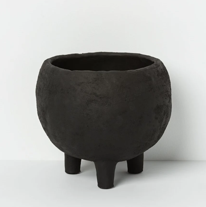 Monte Footed Pot Black Large