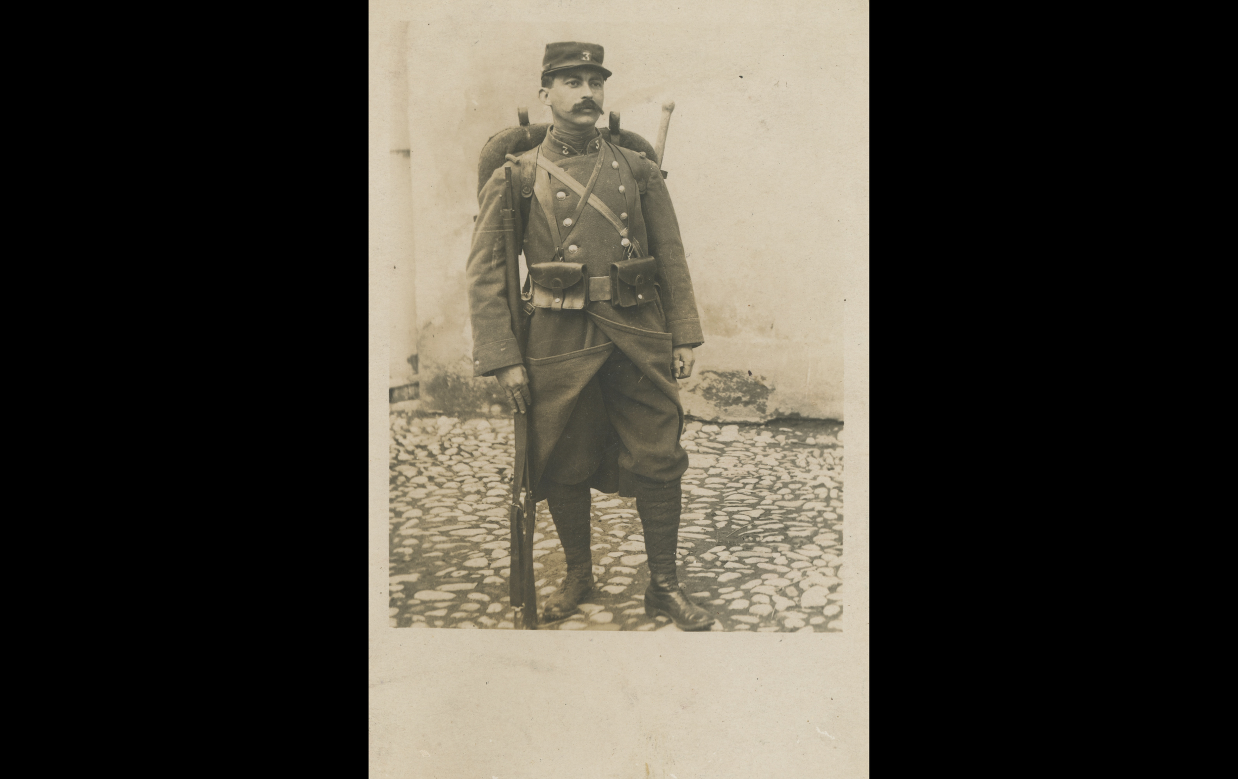 (14.19.A) Portrait of an infantryman of the 3rd Territorial Infantry Regiment
Date: c.1914 - 1915
Location: ?
Unit: 3rd Territorial Infantry Regiment
Author: ? 
Present in the photo: ?