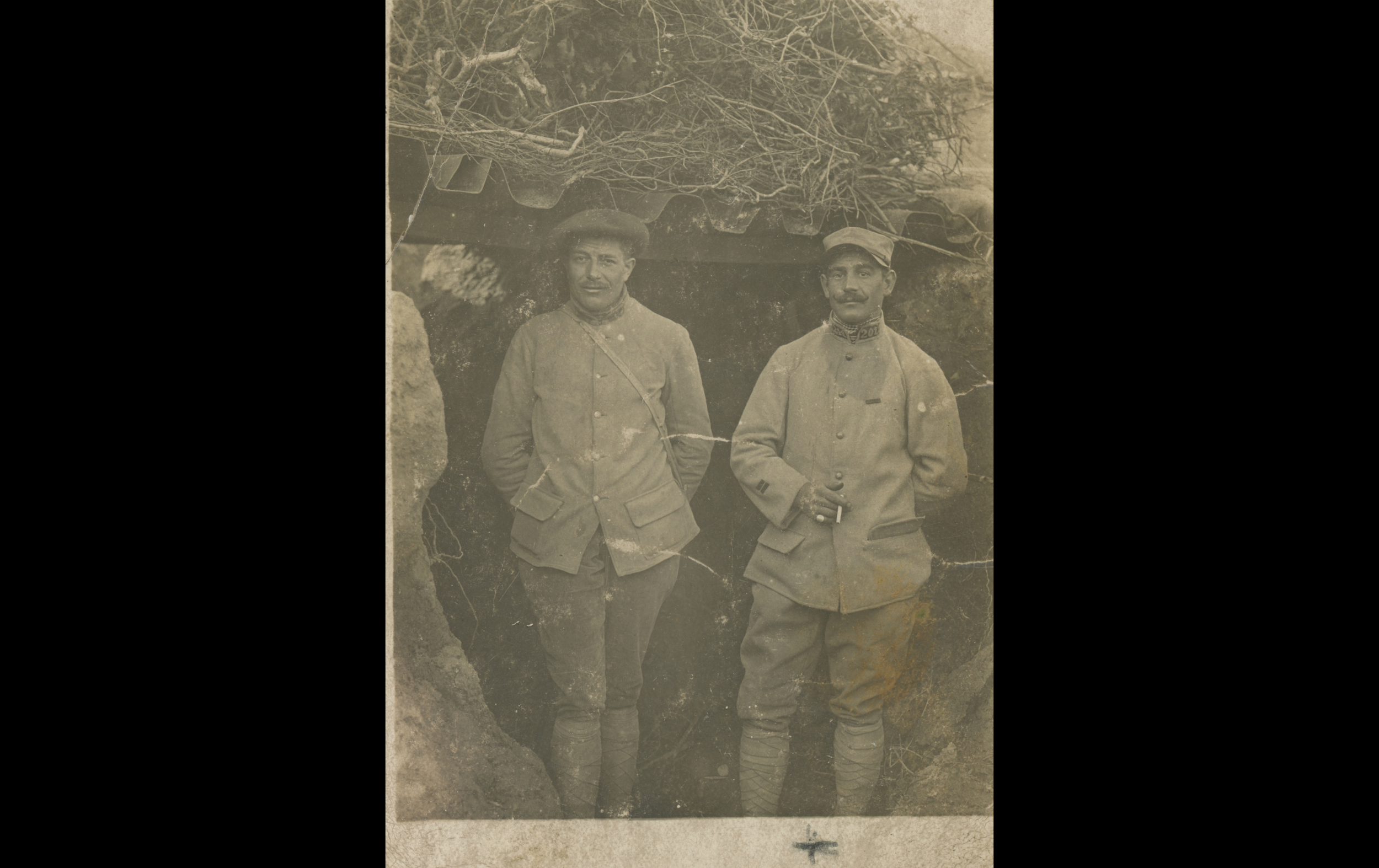 (15.52.A) Photo of two infantrymen of the 201st Territorial Infantry Regiment
Date: c.1915
Location: ?
Unit: 201st Territorial Infantry Regiment
Author: ?
Present in the photo: ?