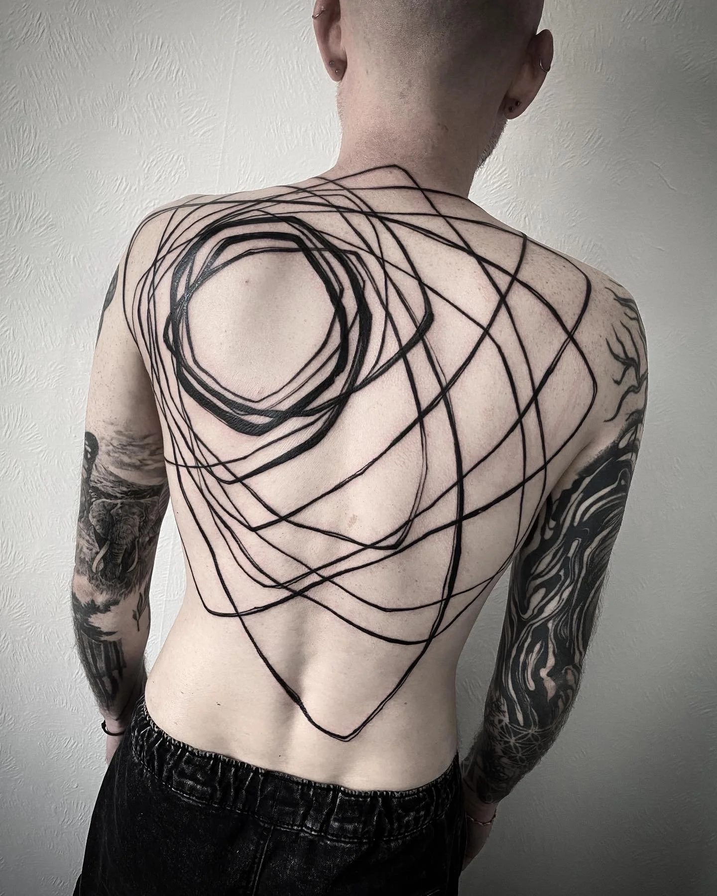 Sketch tattoo abstract sun