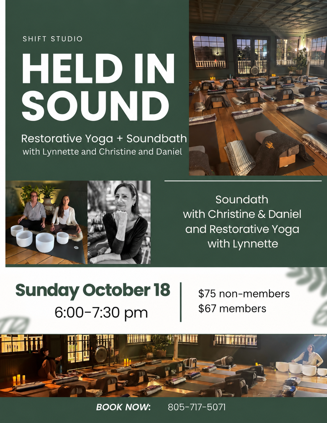 Held in Sound: Restorative Yoga & Dual Soundbath