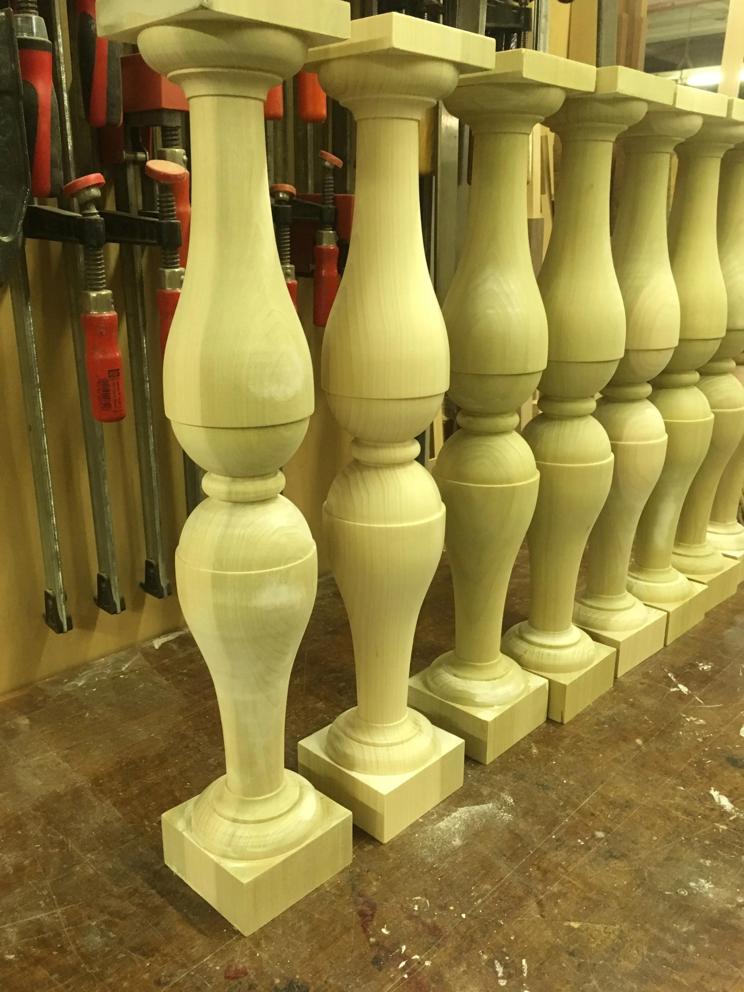 Turned balusters