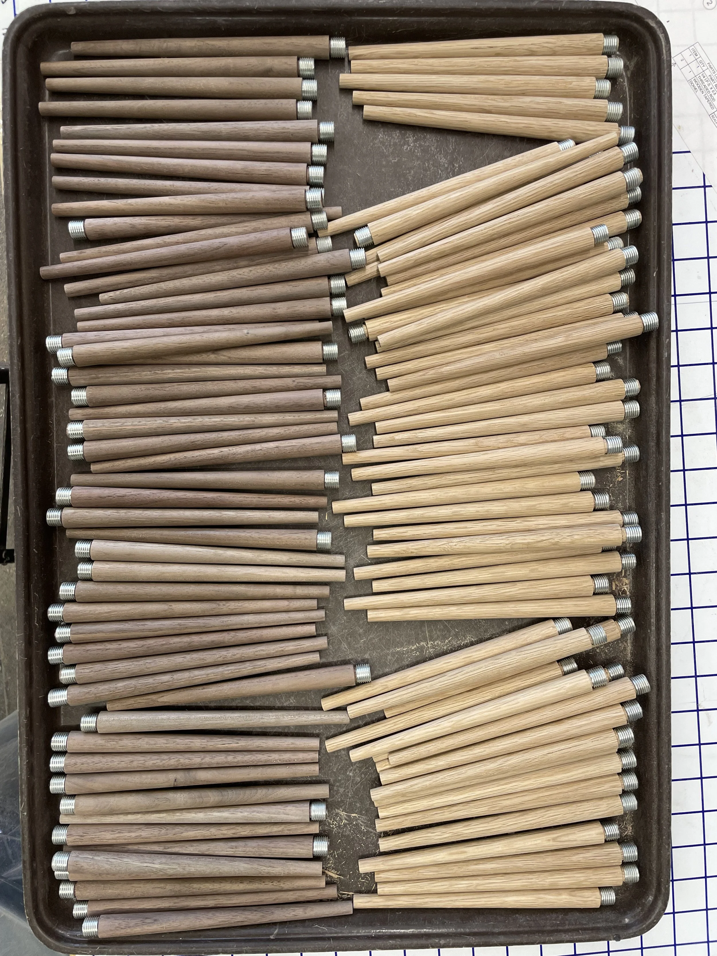 tapered finials for Shakuff Lighting