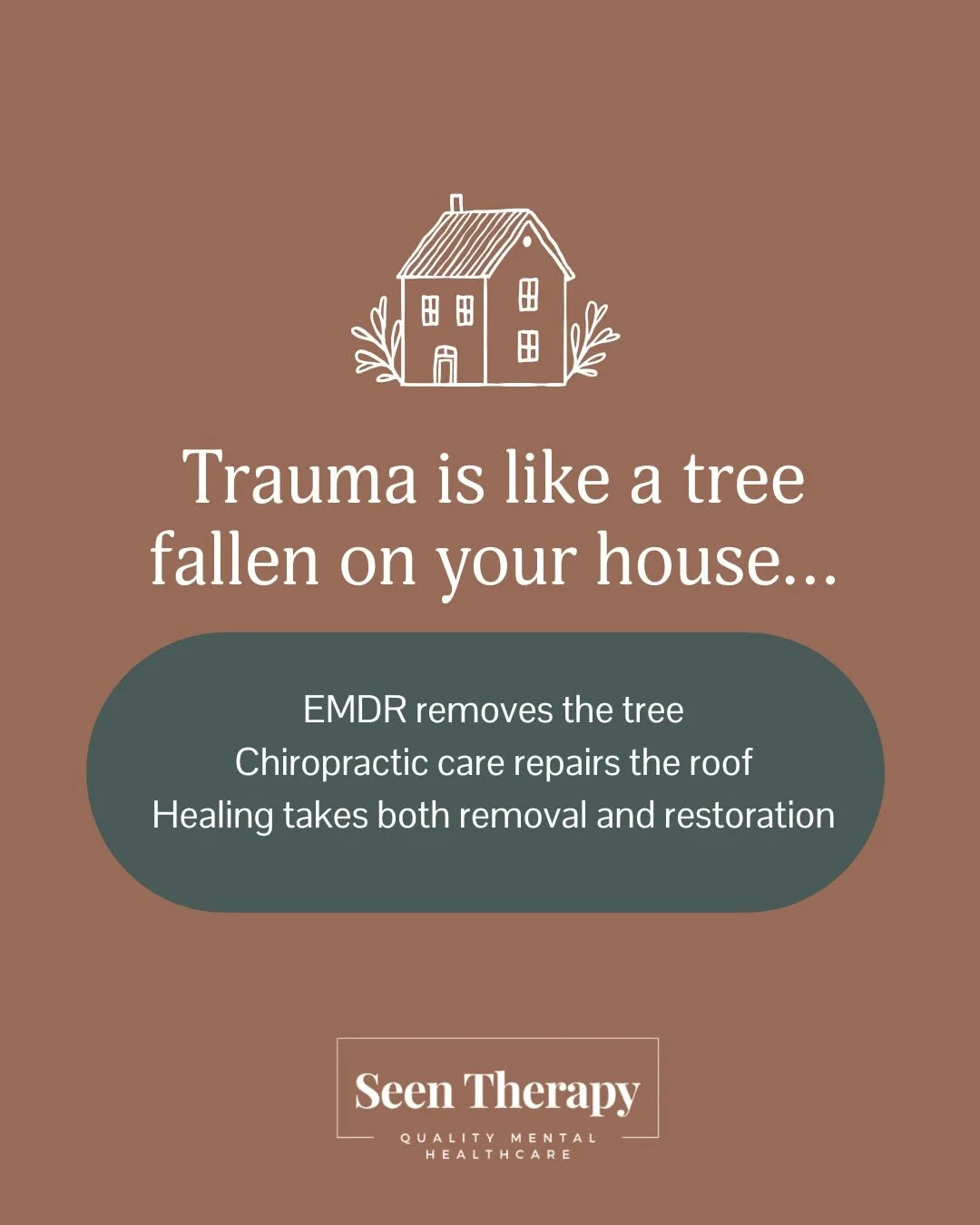 Not all healing happens in your head.

Sometimes trauma knocks over more than your mindset - it impacts your whole system.

In this episode, Cassandra and Garth use a powerful metaphor to explain how EMDR and chiropractic care work together:
🪵 EMDR 