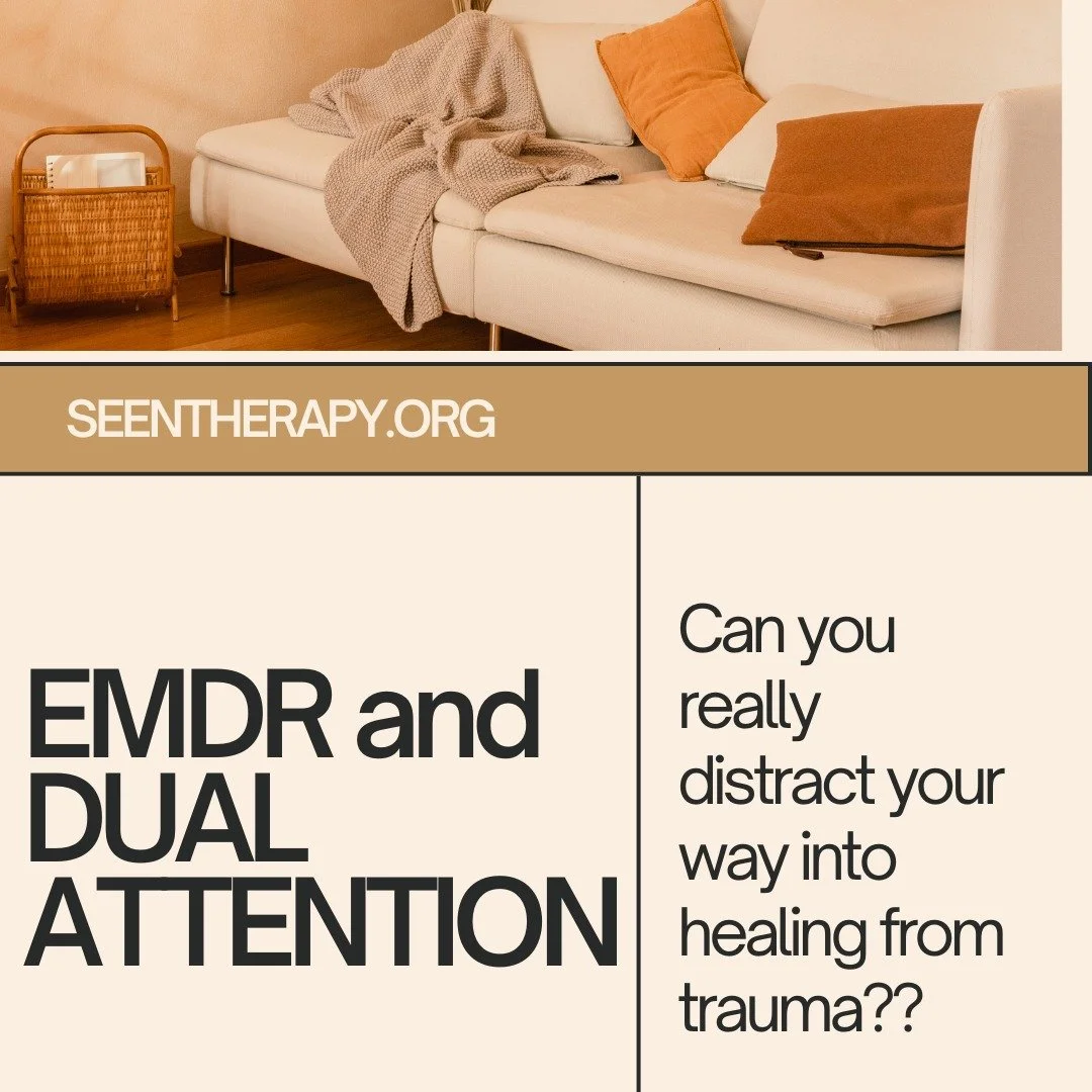 While there are a few theories on why EMDR works, the dual attention model has been gaining traction in research. This model suggests that taxing the working memory while recalling a traumatic event reduces its emotional impact. We prioritize advance