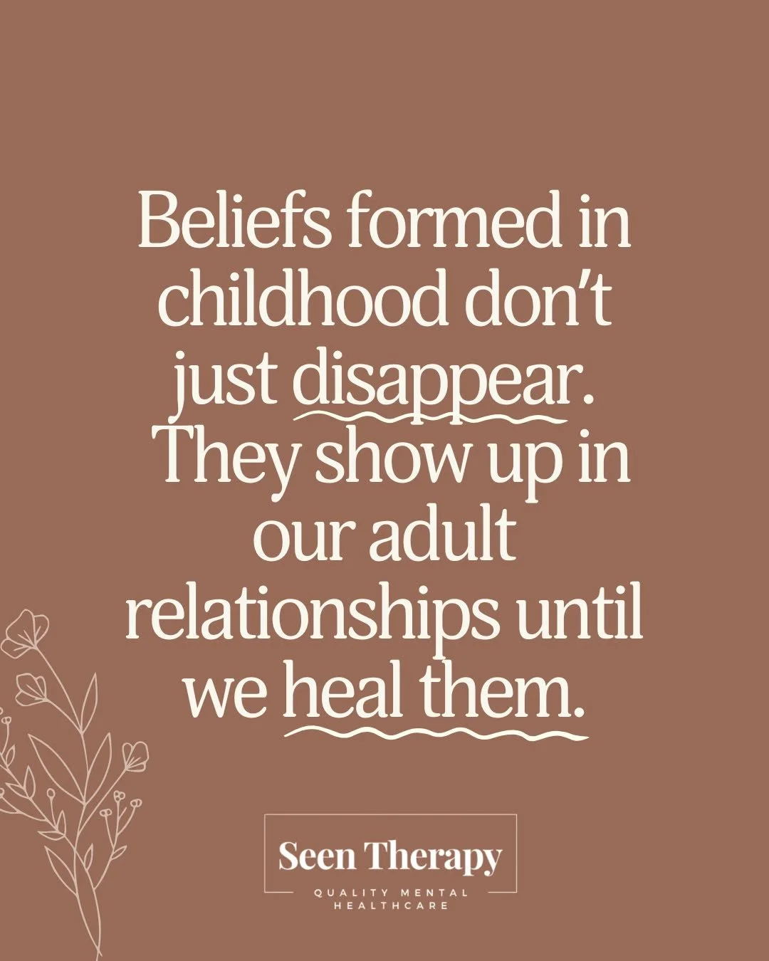 The beliefs we form in childhood don&rsquo;t stay stuck in the past.

They echo into our adult relationships...quietly shaping how we show up, how we respond to conflict, and how much responsibility we carry for other people&rsquo;s emotions.

You mi