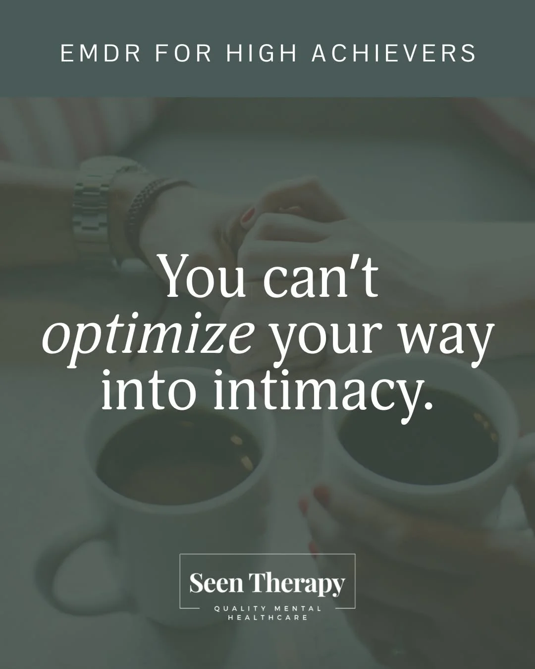 High achievers know how to solve problems, optimize systems, and push for results.
Relationships ask for something very different.

Connection doesn&rsquo;t come from doing more, fixing faster, or checking the right boxes.
It comes from safety, prese