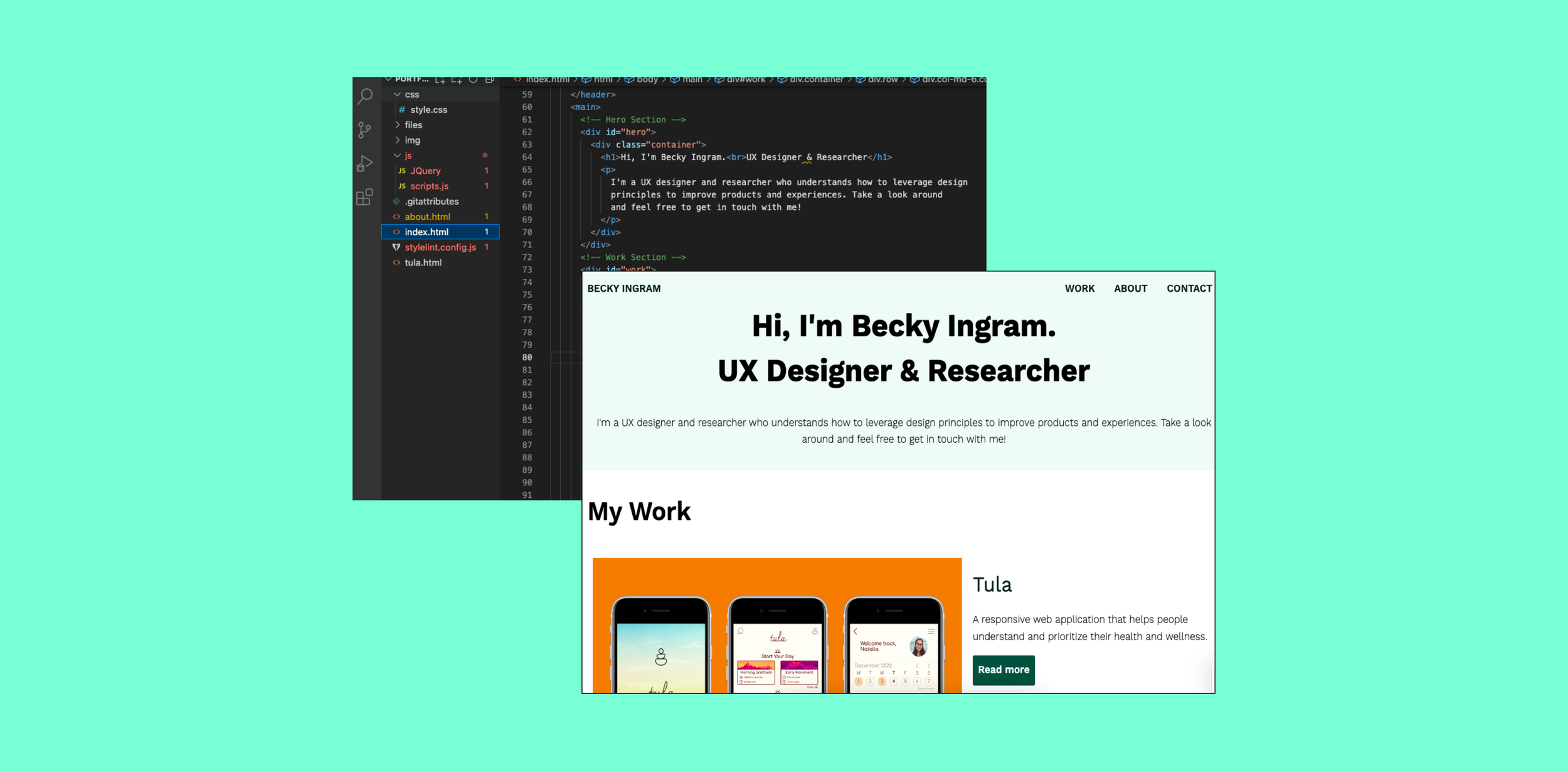 Learning Frontend Code — Becky Ingram
