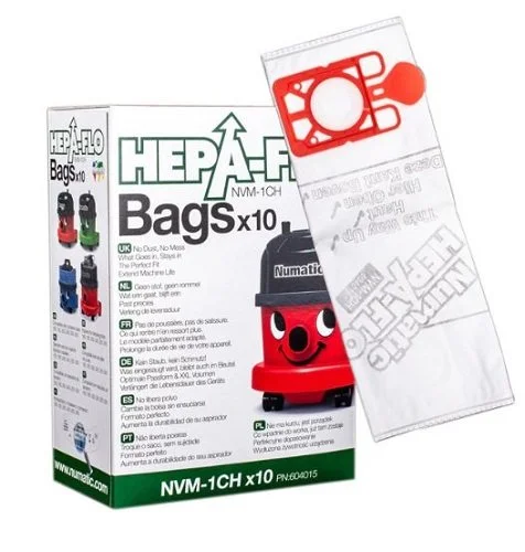 Numatic 36210 HEPA-FLO Disposable Bags 10-pack