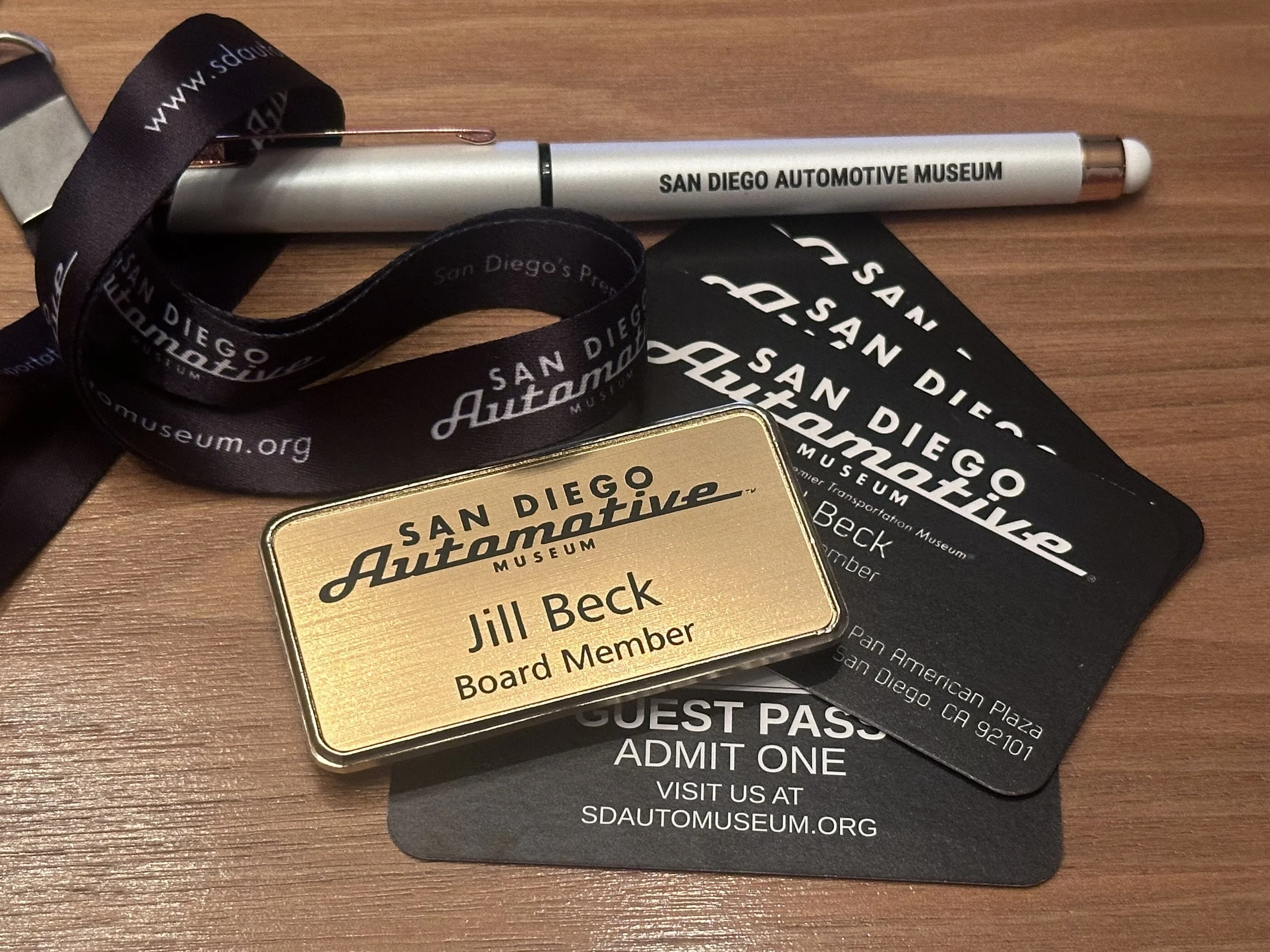 JILL BECK NAMED TO BOARD OF THE SAN DIEGO AUTO MUSEUM