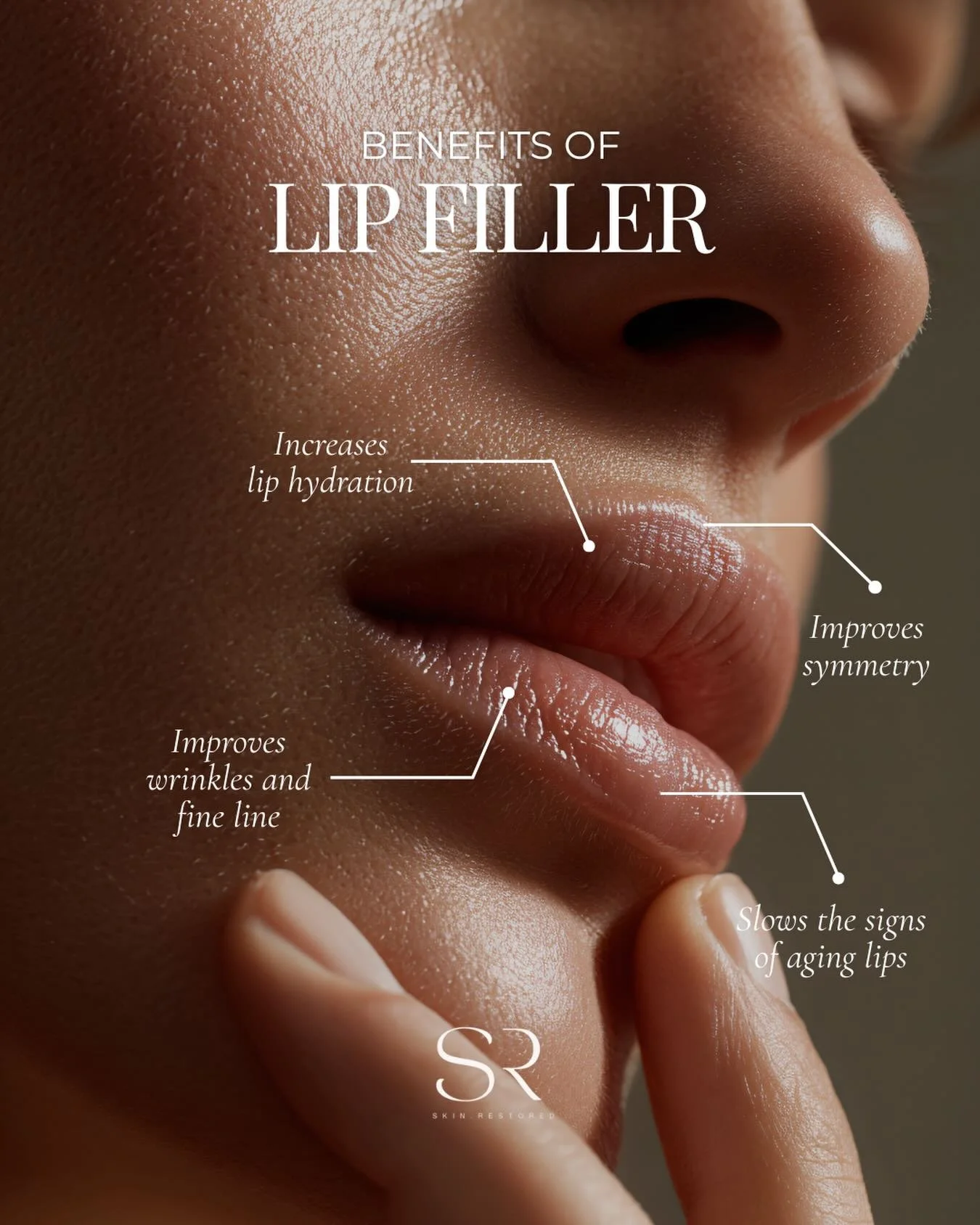 Lip filler isn&rsquo;t about changing your look, it&rsquo;s about enhancing what you already have.

From improved symmetry to natural-looking volume and hydration, lip filler creates softer, more balanced lips with confidence-boosting results.

💋 RS