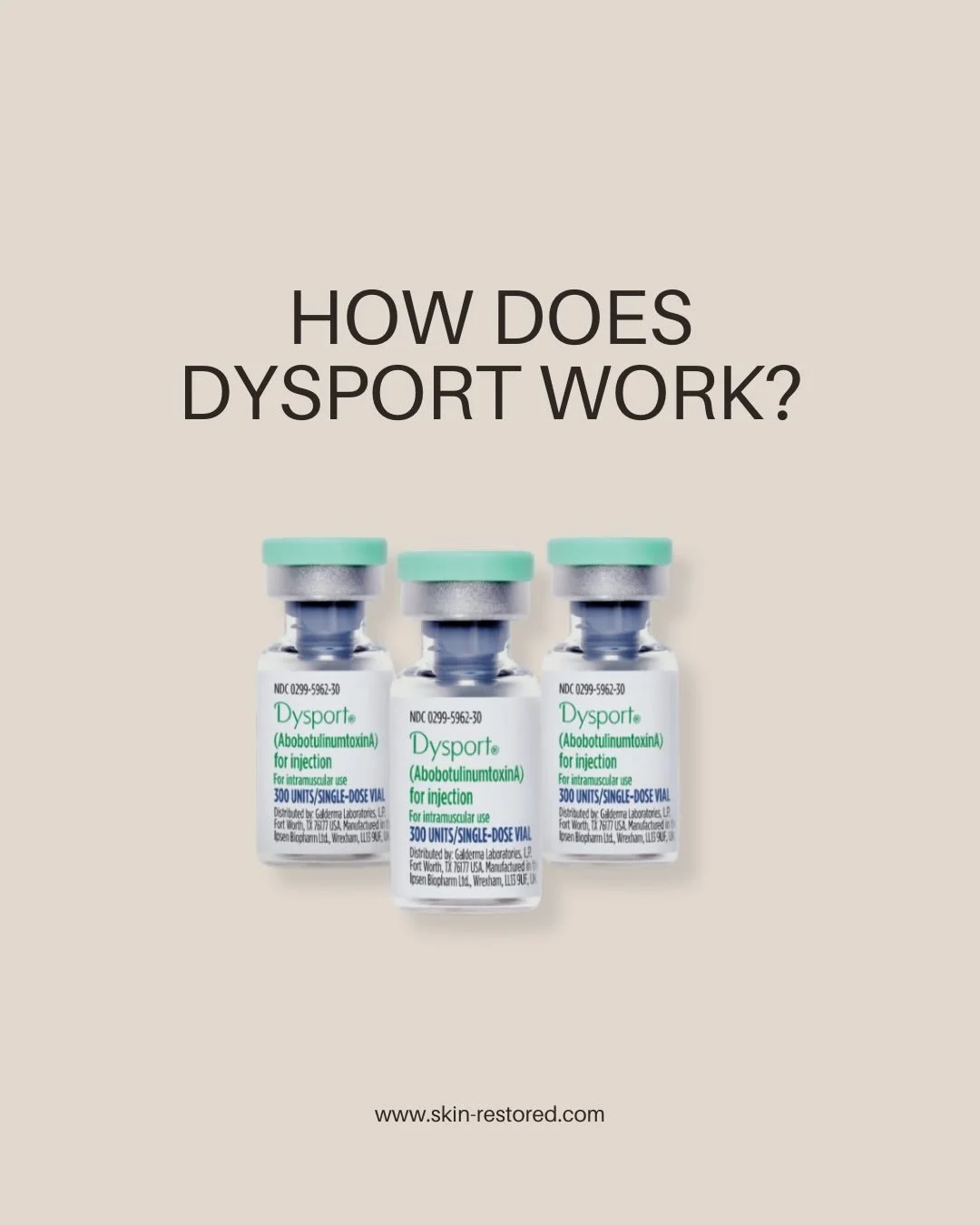 Curious how Dysport works?

Frown lines are caused by repeated muscle movement. Dysport relaxes those muscles, helping soften lines between the brows while keeping your results looking natural and balanced.

Subtle. Strategic. Expertly placed.

✨ Boo