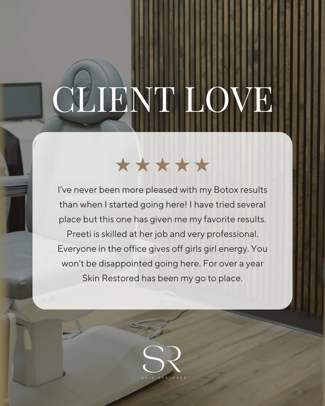 Client love like this never gets old 🤍

&ldquo;I&rsquo;ve never been more pleased with my Botox results.&rdquo;

That&rsquo;s the goal every single time. Natural. Balanced. Still you.

We focus on precision, personalized dosing, and results that fee