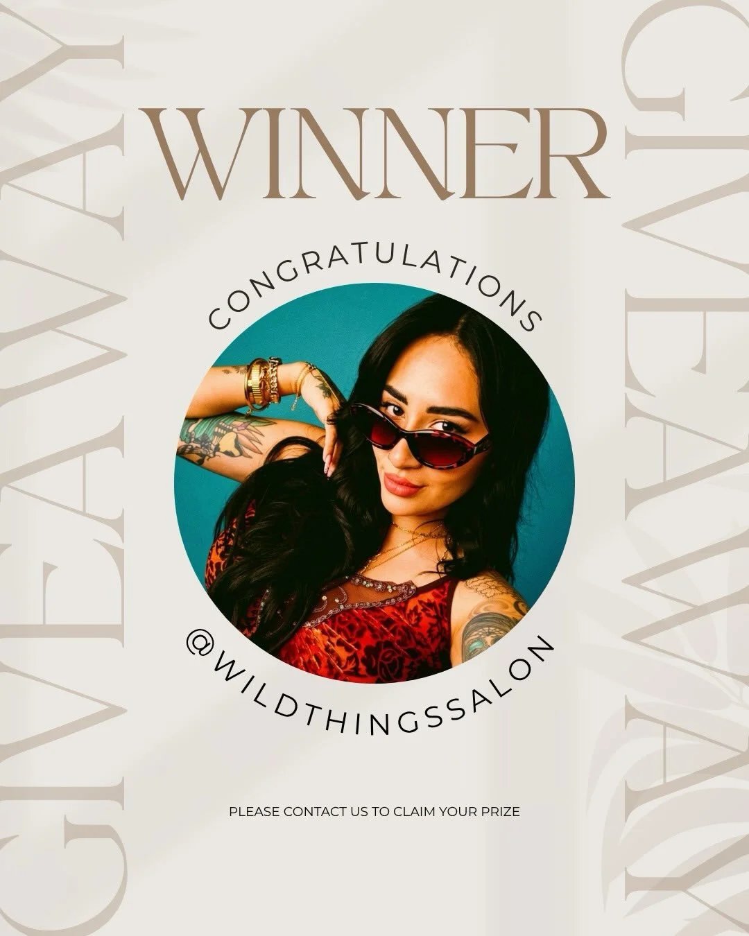 And the winner is&hellip; ✨ Congratulations @wildthingssalon!

Thank you to everyone who joined our giveaway and showed so much love and support. We loved seeing all your entries! 💛

Stay tuned because we have more exciting giveaways and surprises c