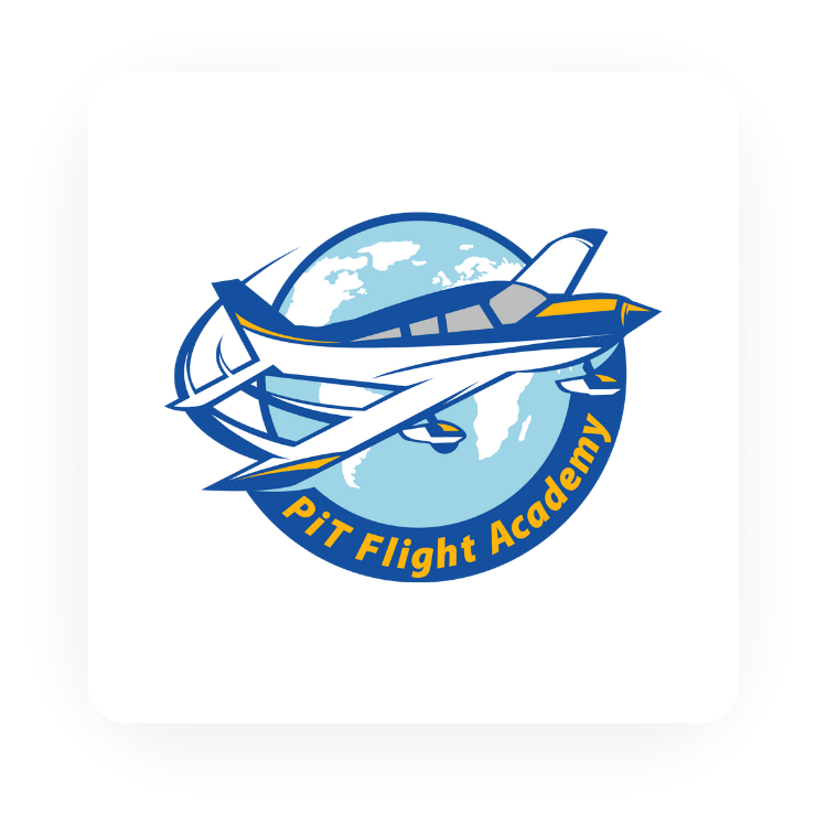 Contains Pilot In Training Flight Academy logo