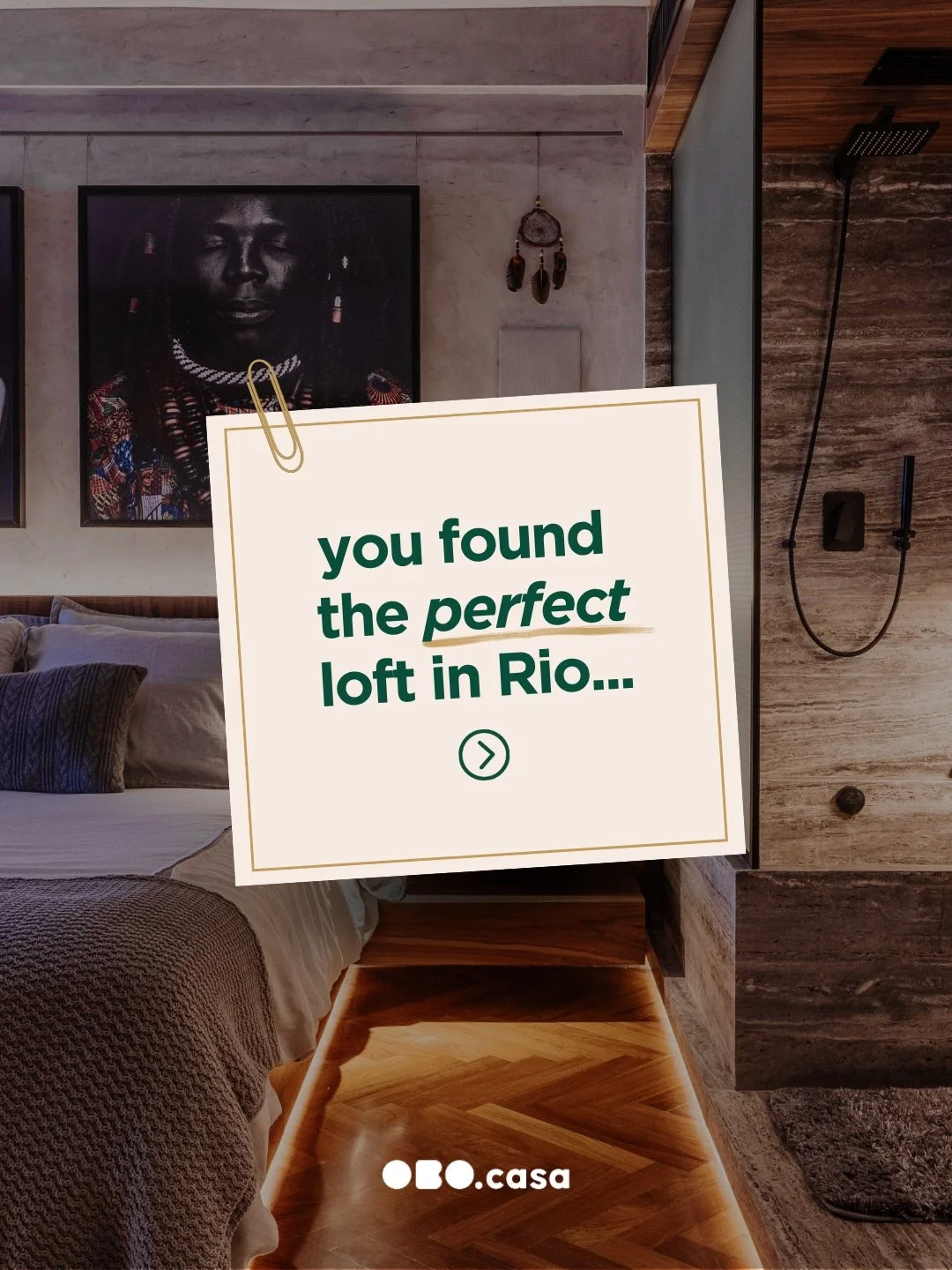 You found the perfect Airbnb in Rio 💚
&zwnj;
Actually, it&rsquo;s much more than just a place to sleep, it&rsquo;s a curated lifestyle experience.
&zwnj;
📍 Located in the heart of Ipanema, OBO.casa blends minimalist architecture, contemporary art, 